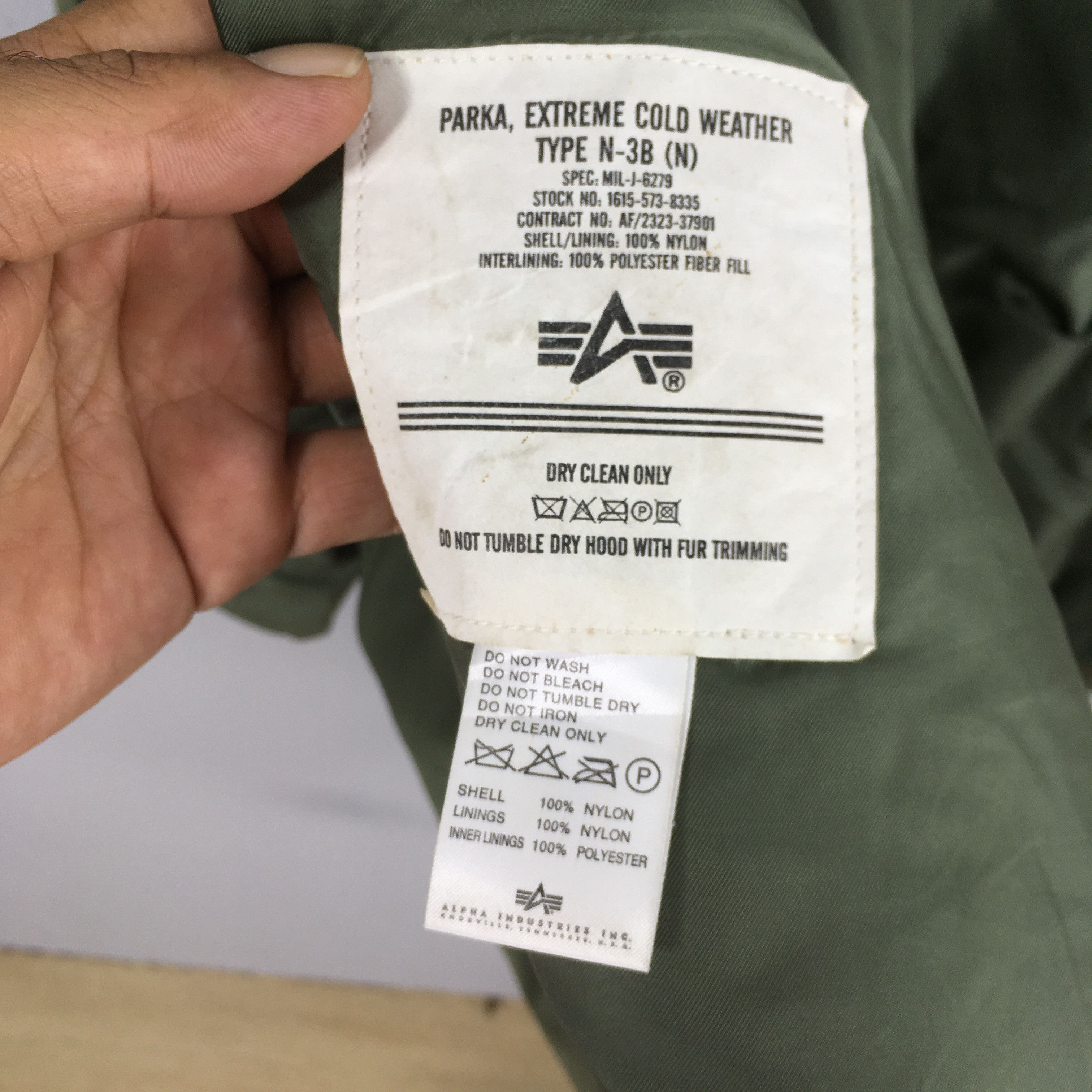 Alpha Industries Vintage Alpha Industries US Air Force Bomber N-3B Jacket L Size US L / EU 52-54 / 3 - 9 Thumbnail