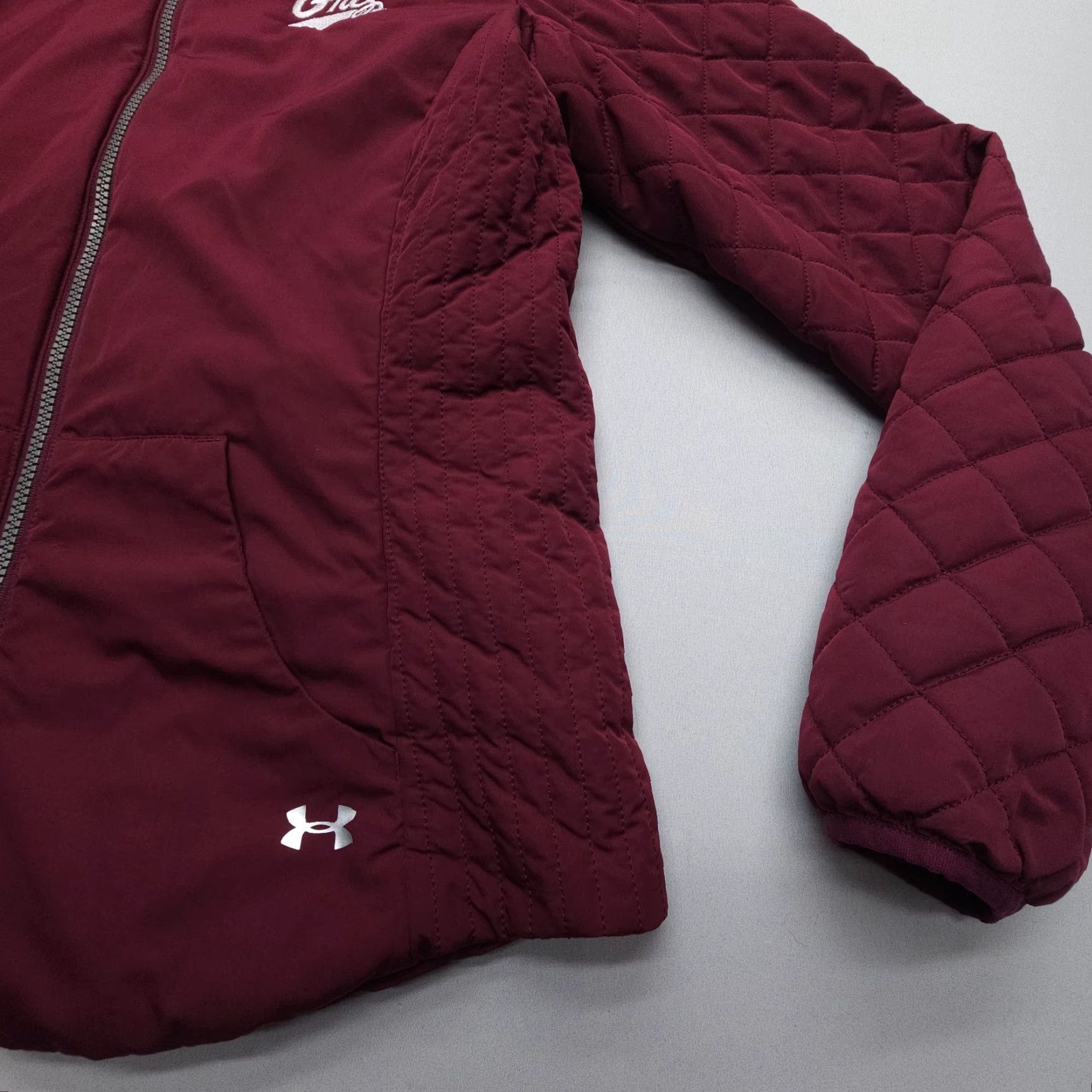 Under Armour Under Armour Storm Quilted Jacket Womens Medium Red Insulated Zip, Quilted, Outdoor, Regular Fit, Jacket Size M / US 6-8 / IT 42-44 - 4 Thumbnail