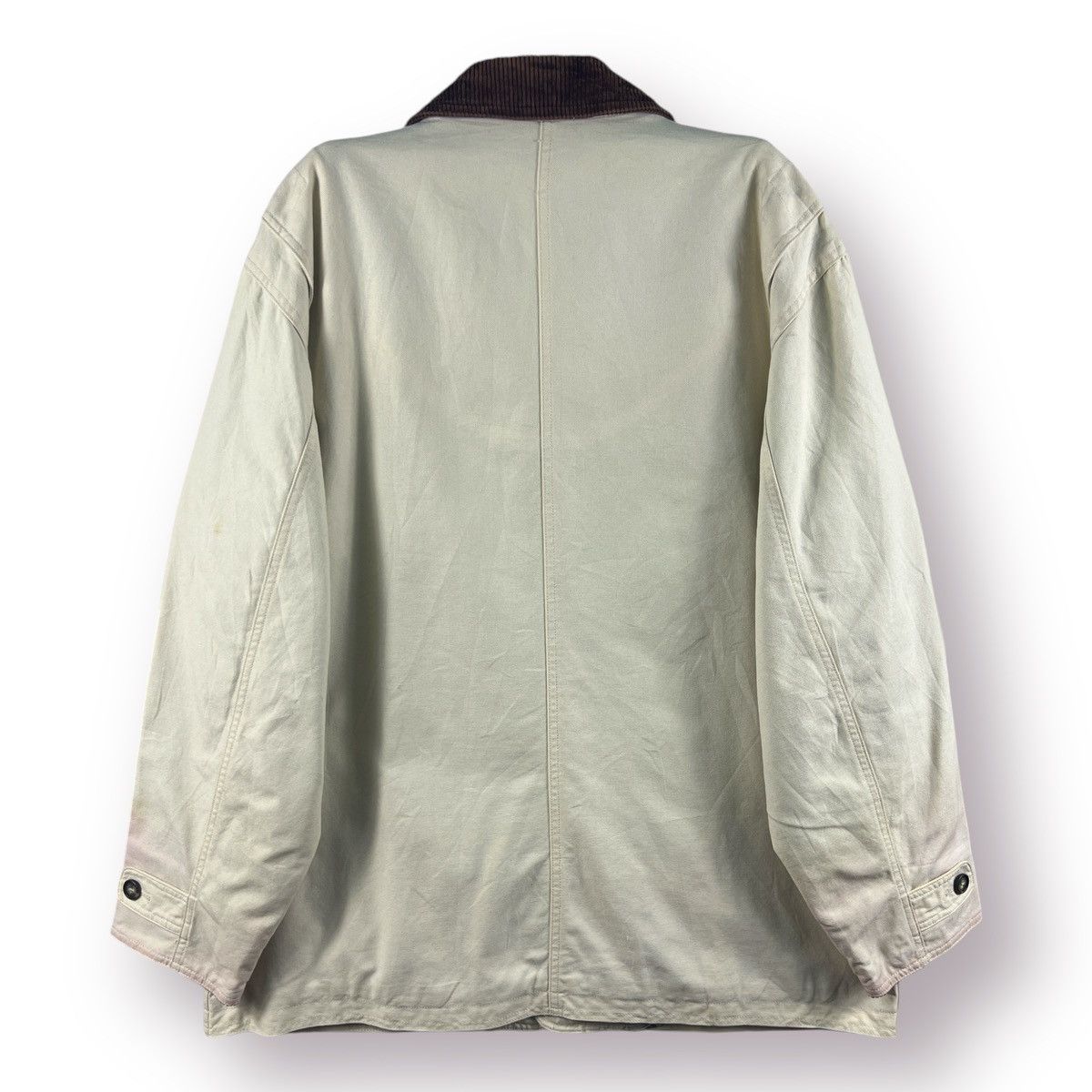 BARNS OUTFITTERS × Lands' End × Vintage 🔥 LAND'S END BARN COAT DUCK CANVAS DISTRESSED JACKET - L Size US L / EU 52-54 / 3 - 15 Thumbnail