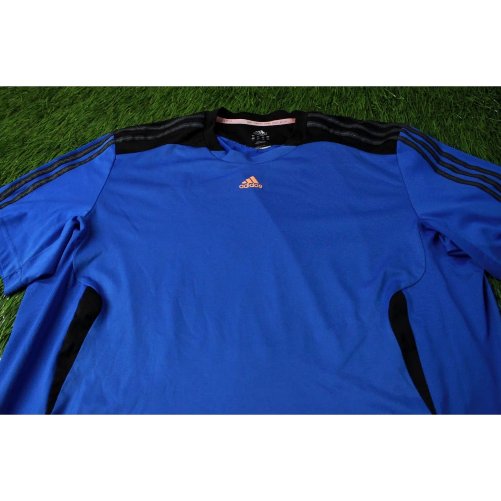 Adidas ADIDAS PERFORMANCE CLIMACOOL ORIGINAL 2011 FOOTBALL SHIRT JERSEY XL MEN SHORT SLEEVE BLUE BLACK GRAY Football Mens XL Shirt Size US XL / EU 56 / 4 - 2 Thumbnail