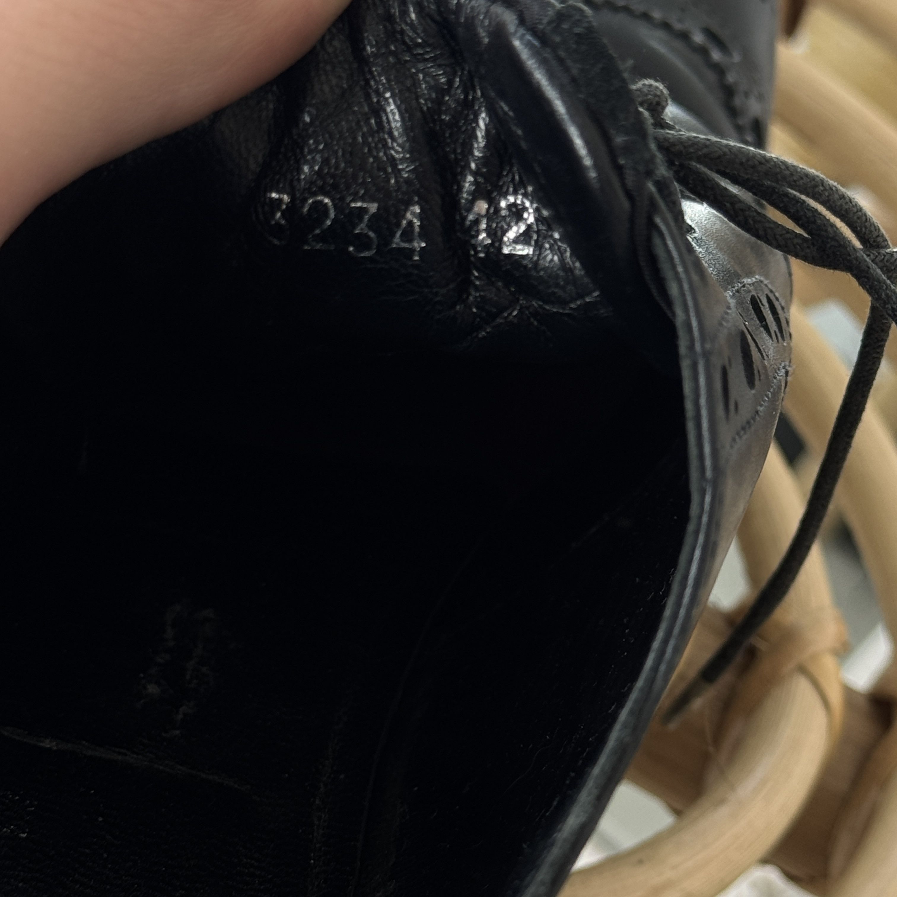 John Richmond Vintage Richmond Black Leather Wingtip Brogue Oxford Shoes Size US 9 / EU 42 - 9 Thumbnail