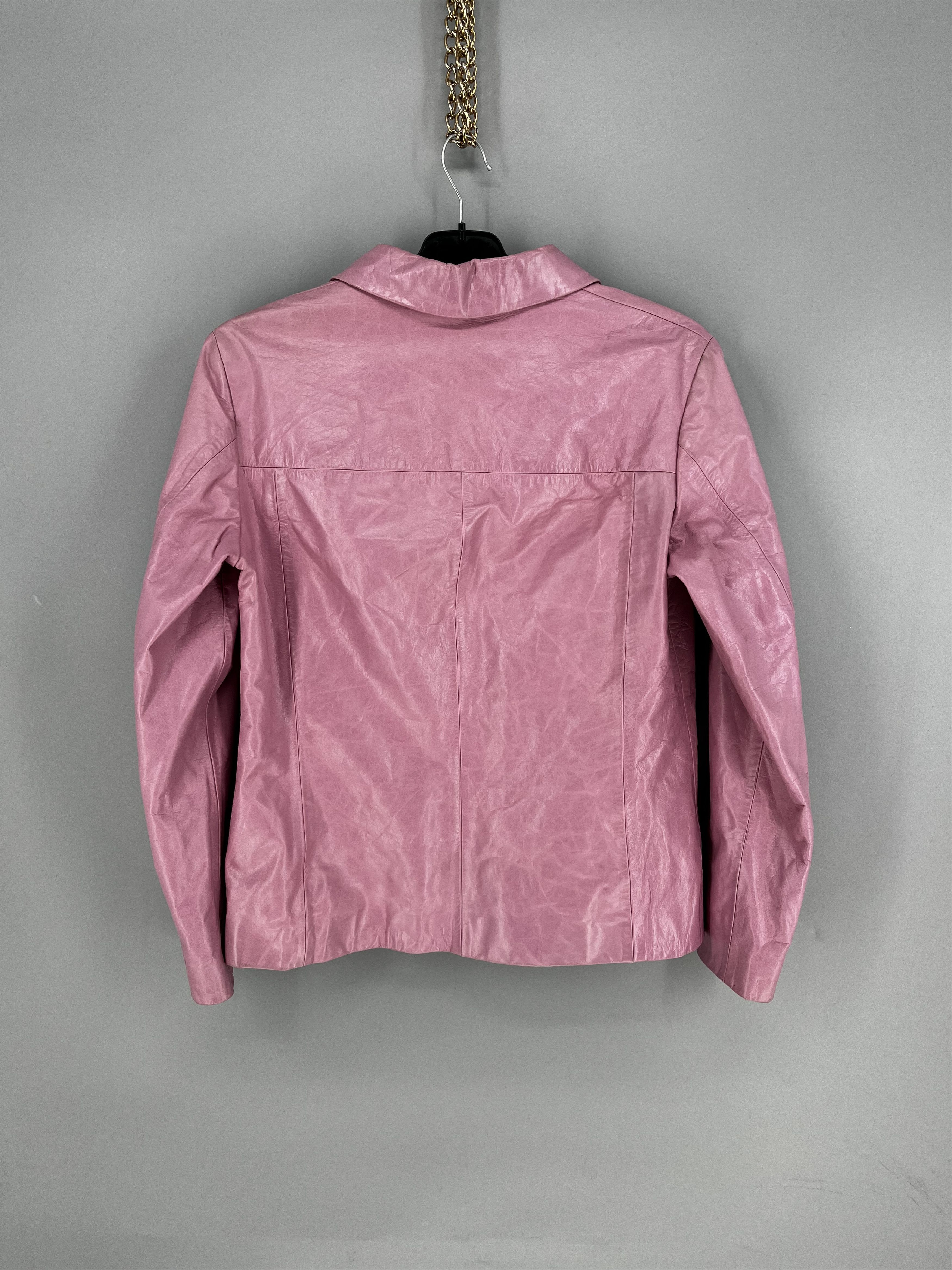 Laurel Leather biker jacket Laurel Pink size 38FR in Leather Size S / US 4 / IT 40 - 15 Thumbnail
