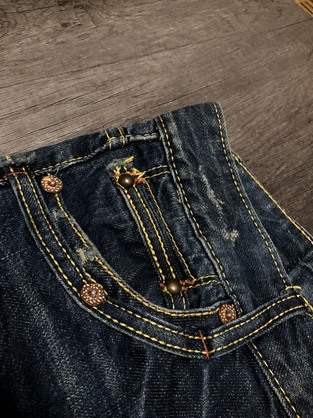Japanese Brand × REEF Vintage Reef Flare Distressed Jeans (unisex) Size 29" - 19 Thumbnail
