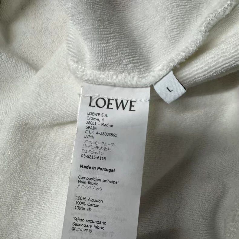 Loewe LOEWE White hoodie Size L / US 10 / IT 46 - 4 Thumbnail