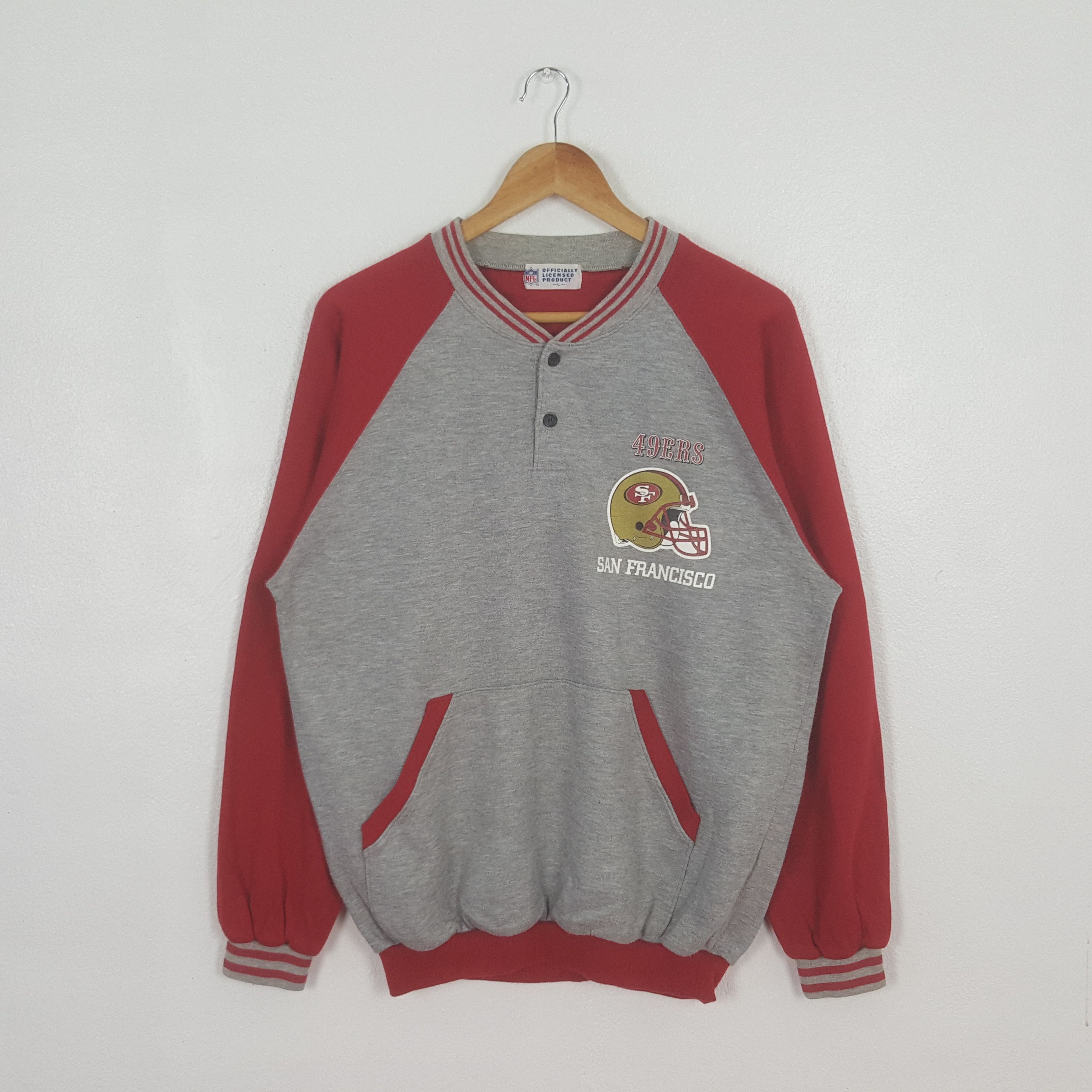 NFL Vintage 49ERS San Francisco Football Team Sweater C316N26 Size US L / EU 52-54 / 3 - 1 Thumbnail