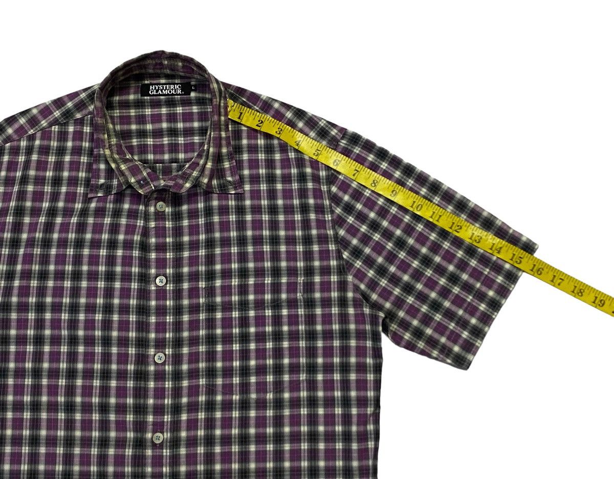 Hysteric Glamour Hysteric Glamour Checkered Pattern Button Ups Short Sleeve Size US M / EU 48-50 / 2 - 9 Thumbnail
