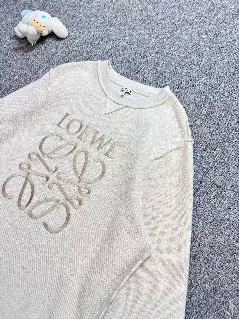 Loewe LOEWE Gray embroidered logo round neck hoodie Size M / US 6-8 / IT 42-44 - 3 Thumbnail