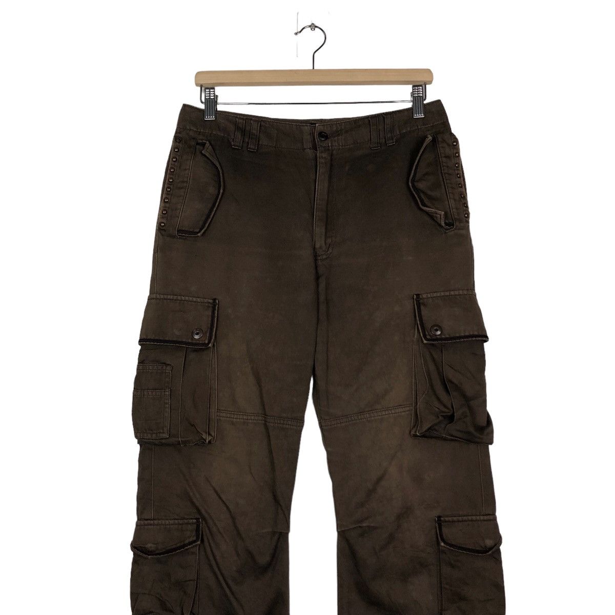 Hysteric Glamour 🔥Vintage Biker Parachute Bondage Cargo Pants Schlussel Size US 30 / EU 46 - 4 Thumbnail