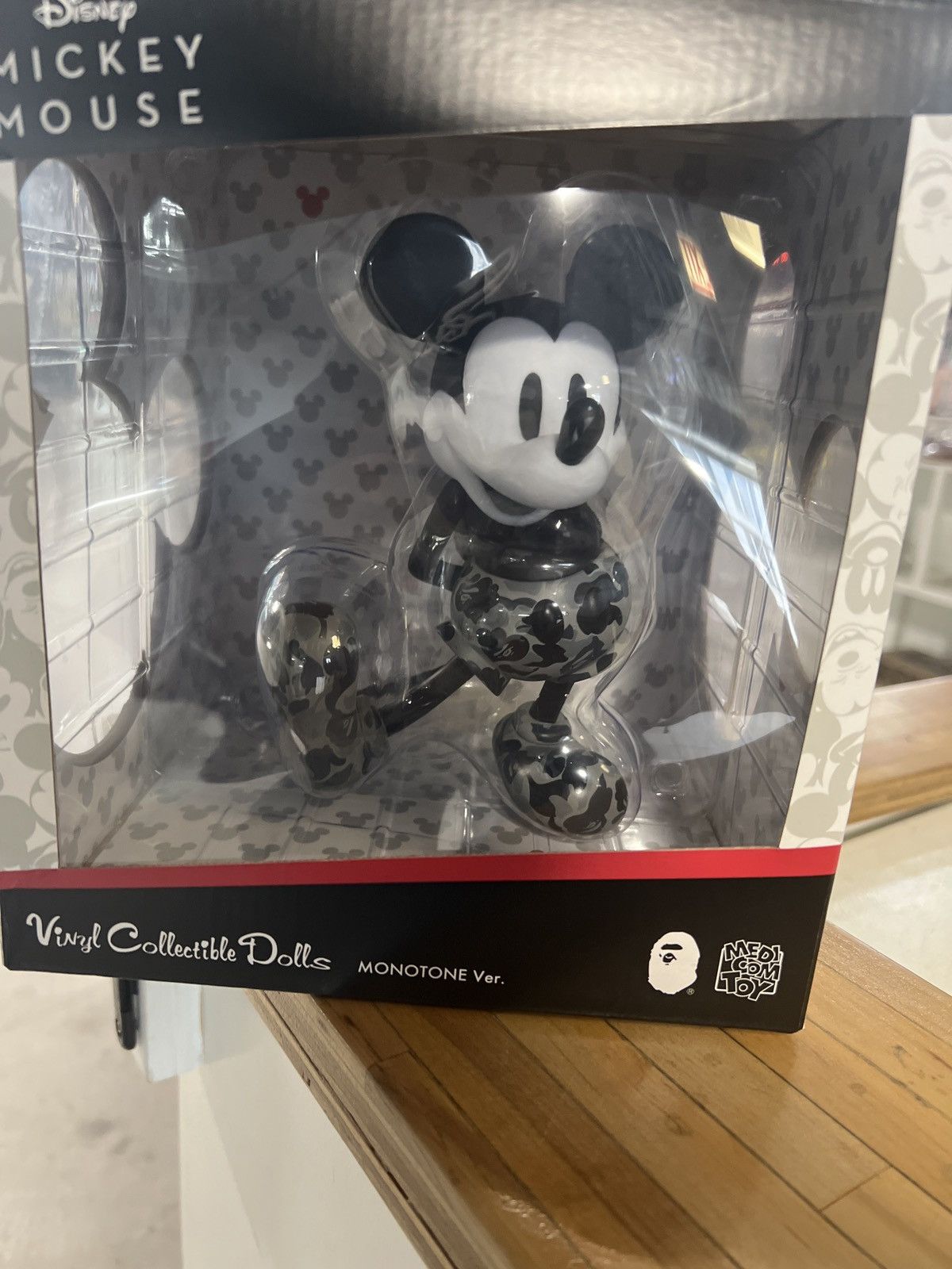 image of Bape X Mickey Mouse Collectible in Black, Men's