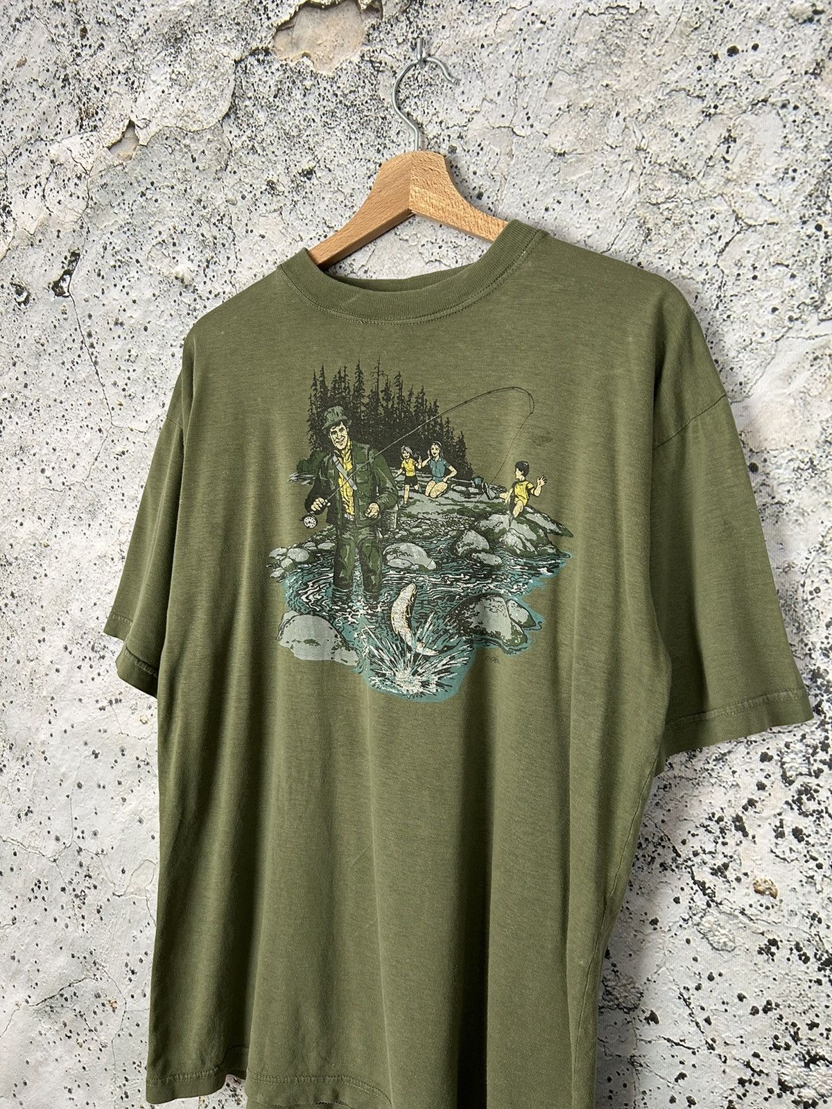 Vintage Vintage Fishing 90s Graphic Tee Streetwear Hype Skate Rock Size US L / EU 52-54 / 3 - 2 Thumbnail