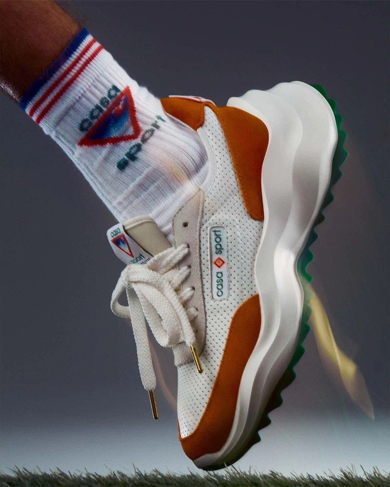 image of Casablanca Atlantis Sneaker in Orange, Men's (Size 5.5)