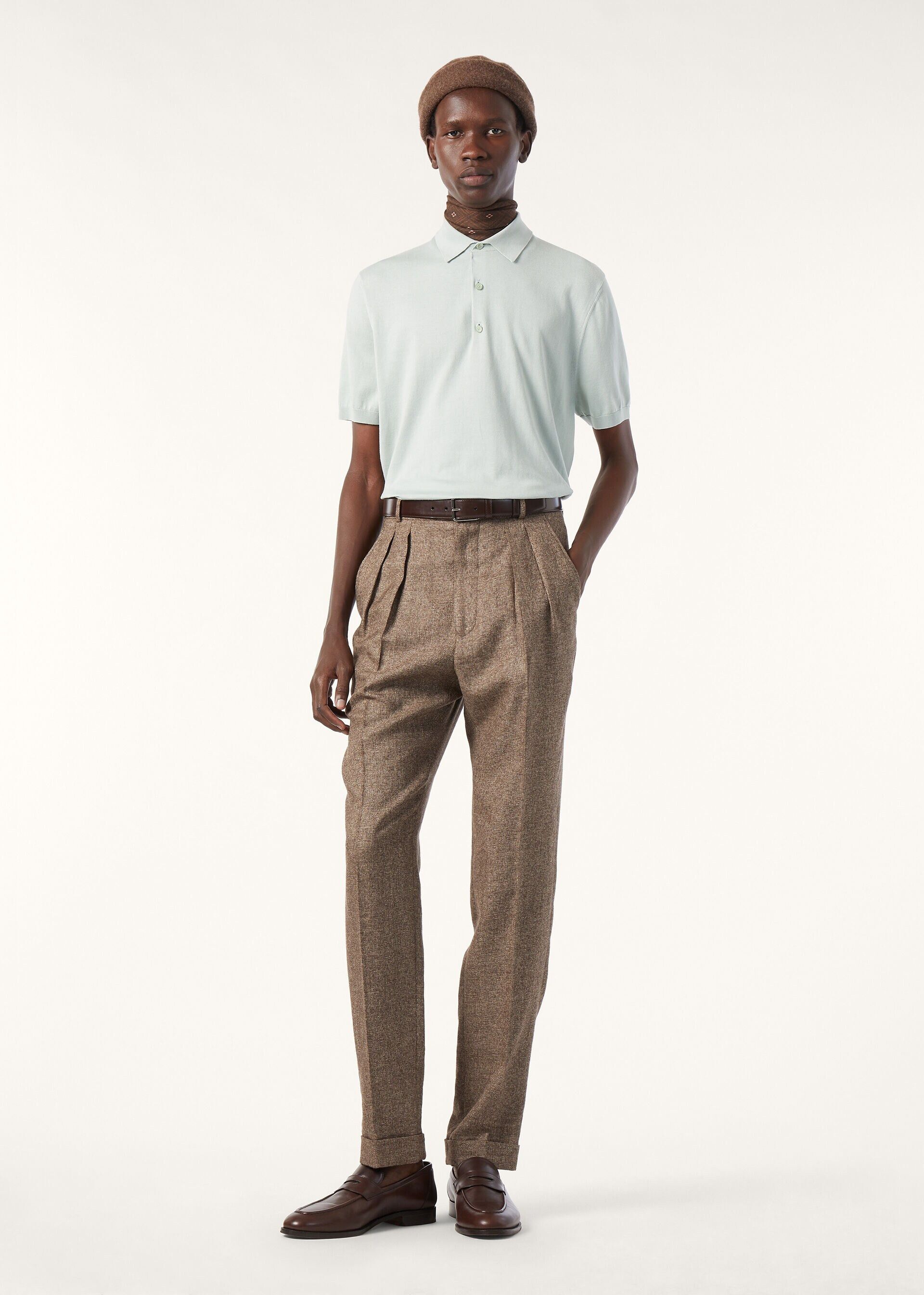 Loro Piana os11x0226 FAO9908 Polo Shirt in Green Oxygen Size US S / EU 44-46 / 1 - 3 Thumbnail