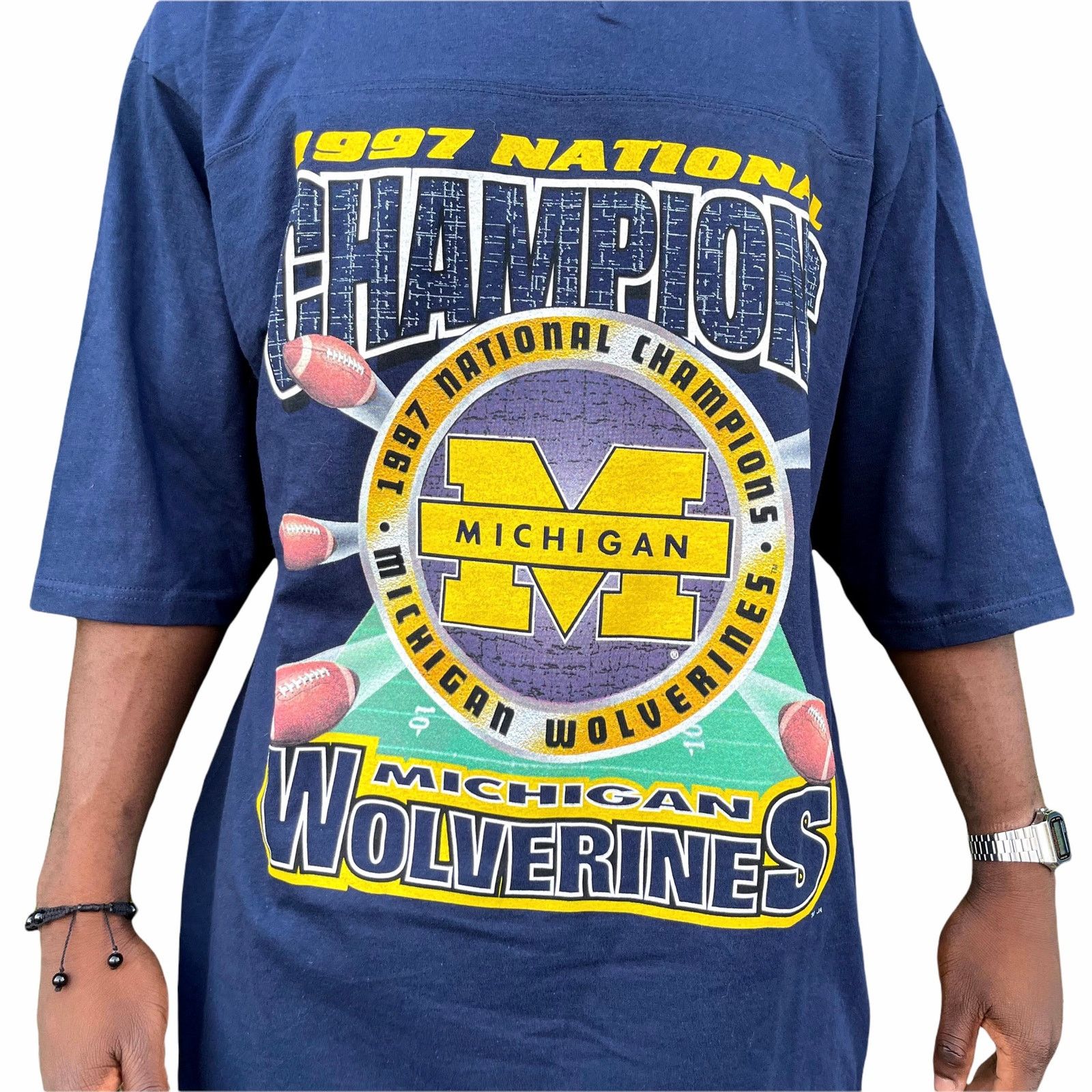 NCAA NWT 1997 university of michigan national champions tee xl Size US XL / EU 56 / 4 - 2 Thumbnail