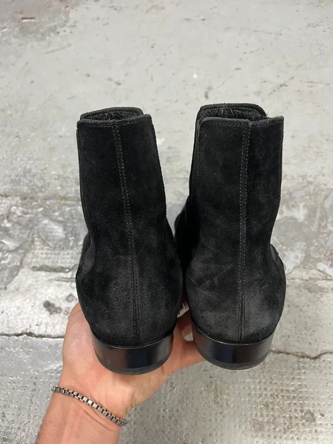Saint Laurent Paris Saint Laurent Black Suede Leather Boots Size US 8 / EU 41 - 5 Thumbnail