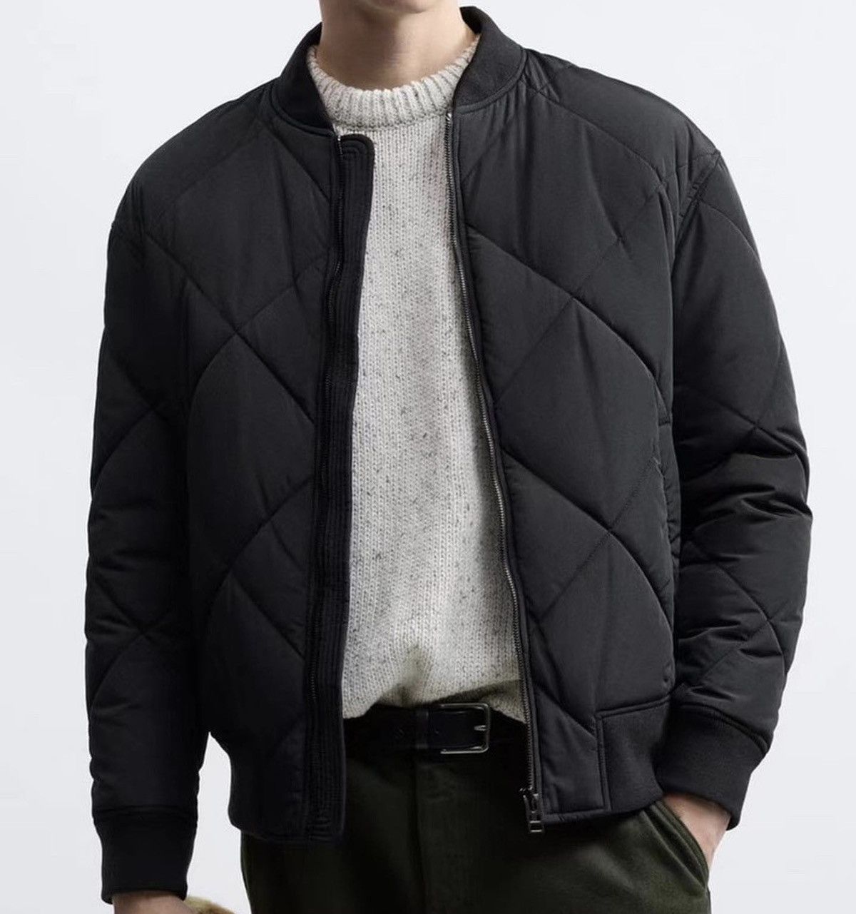 Zara Zara Man Black Bomber Jacket Size XL Size US XL / EU 56 / 4 - 1 Thumbnail