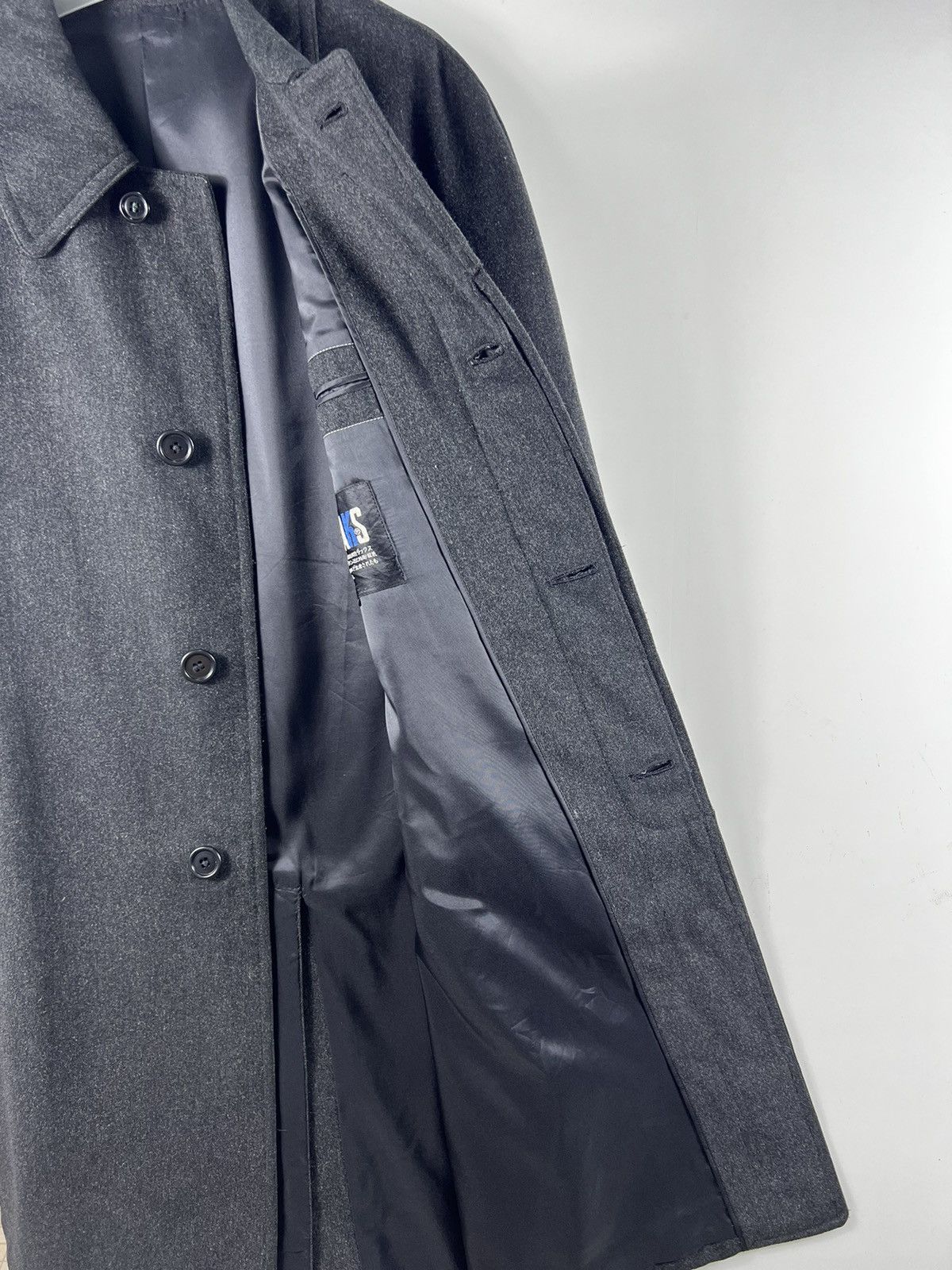 DAKS × Liberty × Vintage 🔥Rare🔥 Vintage Daks London Wool Hidden Button Long Coat Size US M / EU 48-50 / 2 - 6 Thumbnail