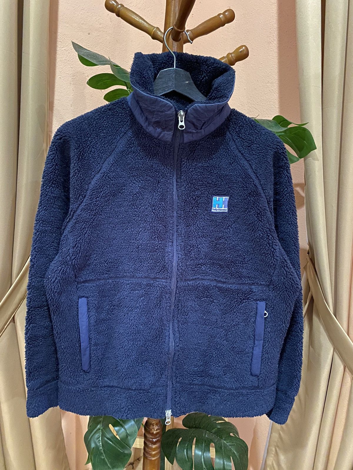Helly Hansen Helly Hansen Navy Fleece Jacket | Deep Pile Fleece Size L / US 10 / IT 46 - 6 Thumbnail