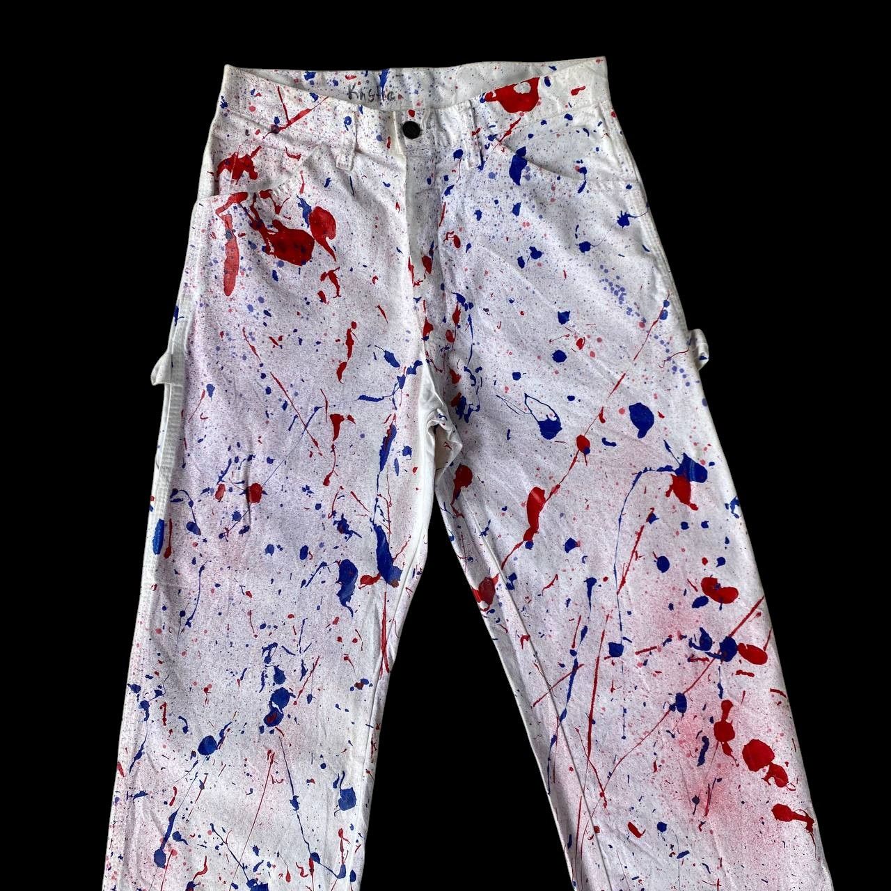 Vintage VINTAGE DICKIES CARPENTER REWORKED SPLATTER PAINT W28X32 Size US 28 / EU 44 - 6 Thumbnail