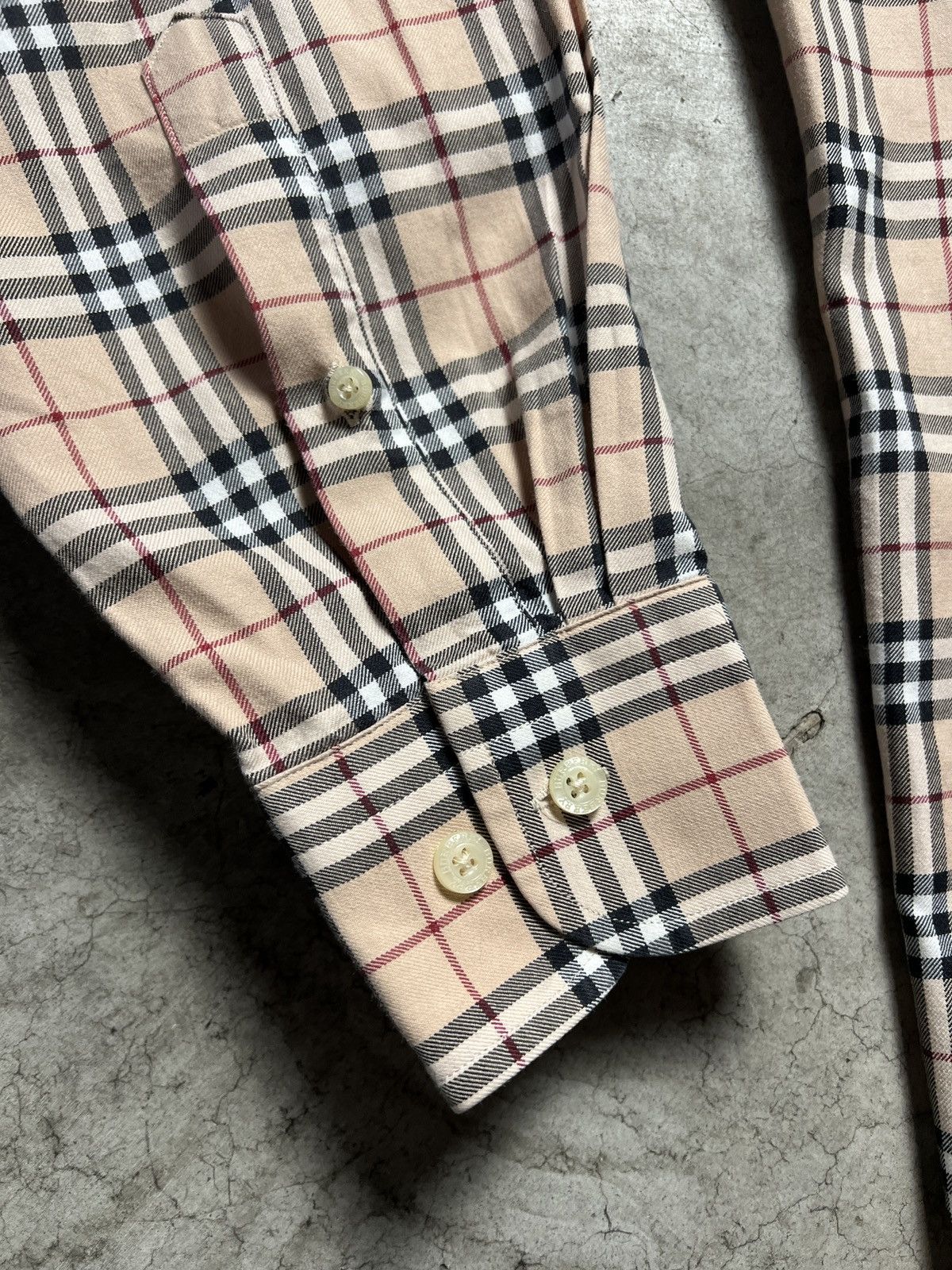 Burberry Burberry Vintage Checkered Shirt Size US L / EU 52-54 / 3 - 3 Thumbnail