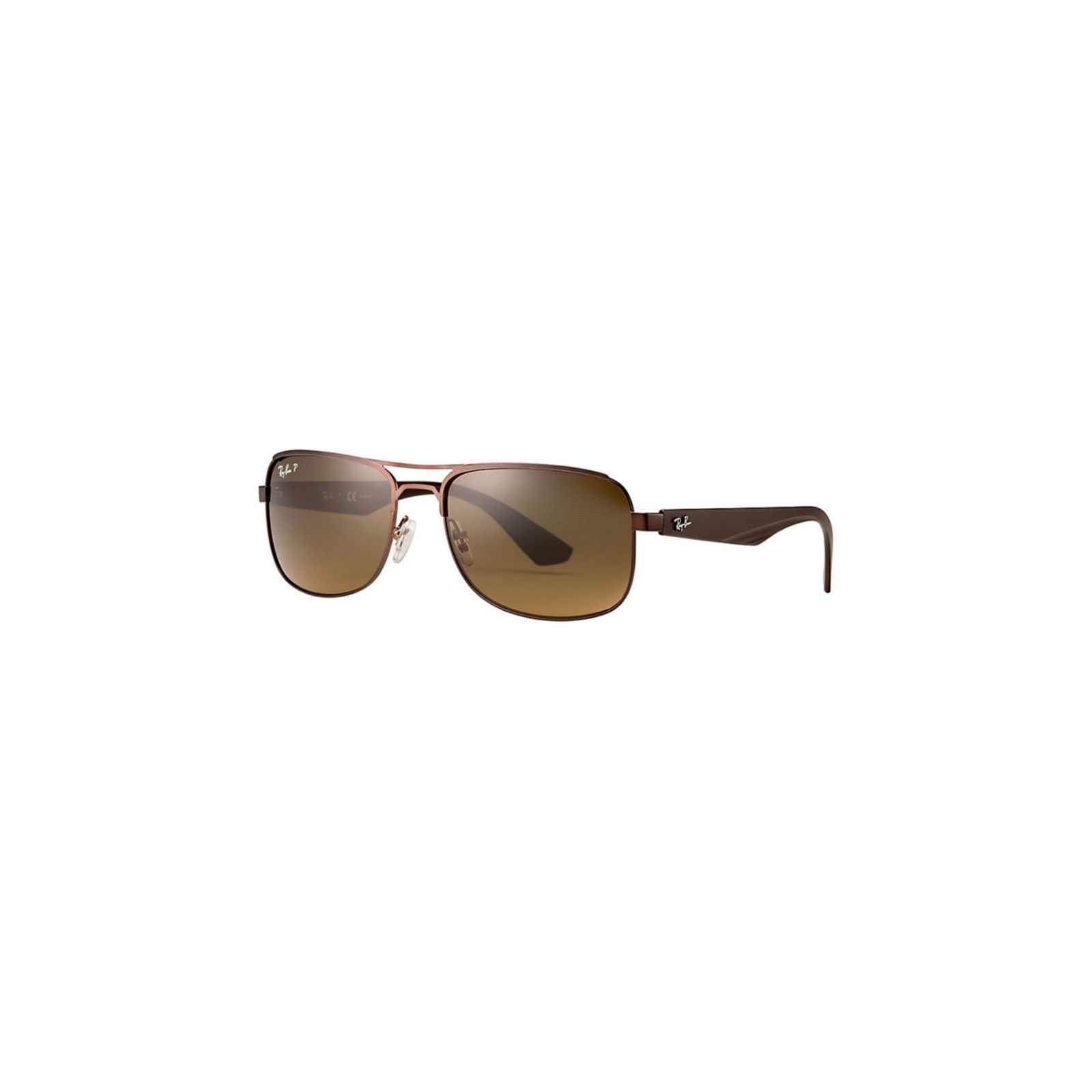 RayBan Ray-Ban Aviator Sunglasses Matte Brown / Brown Lens RB3524 Size ONE SIZE - 4 Thumbnail