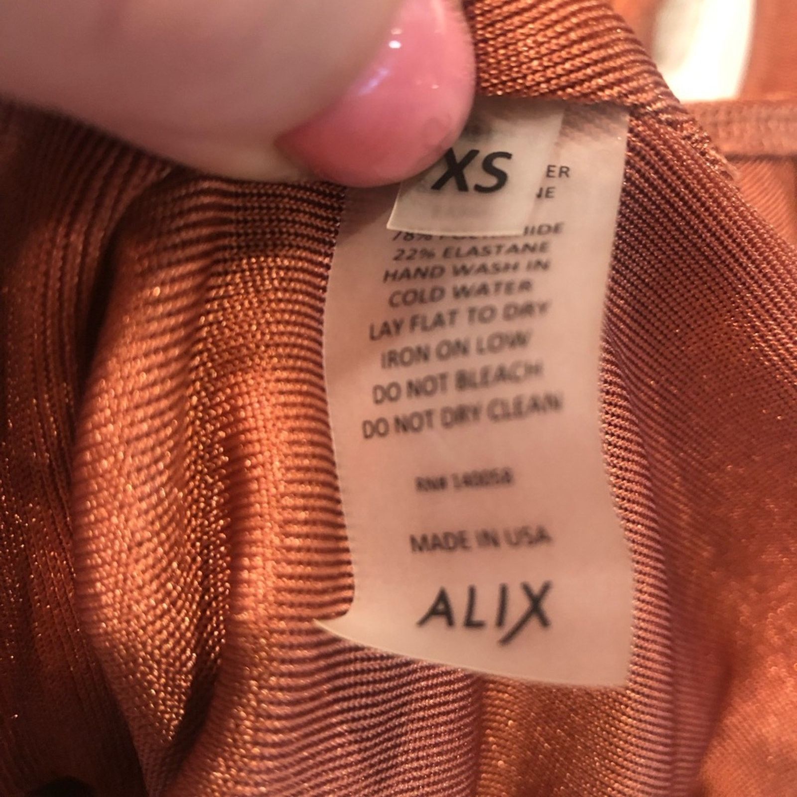ALIX NYC Bodysuit top shirt brown Alix NY Size XS / US 0-2 / IT 36-38 - 8 Thumbnail
