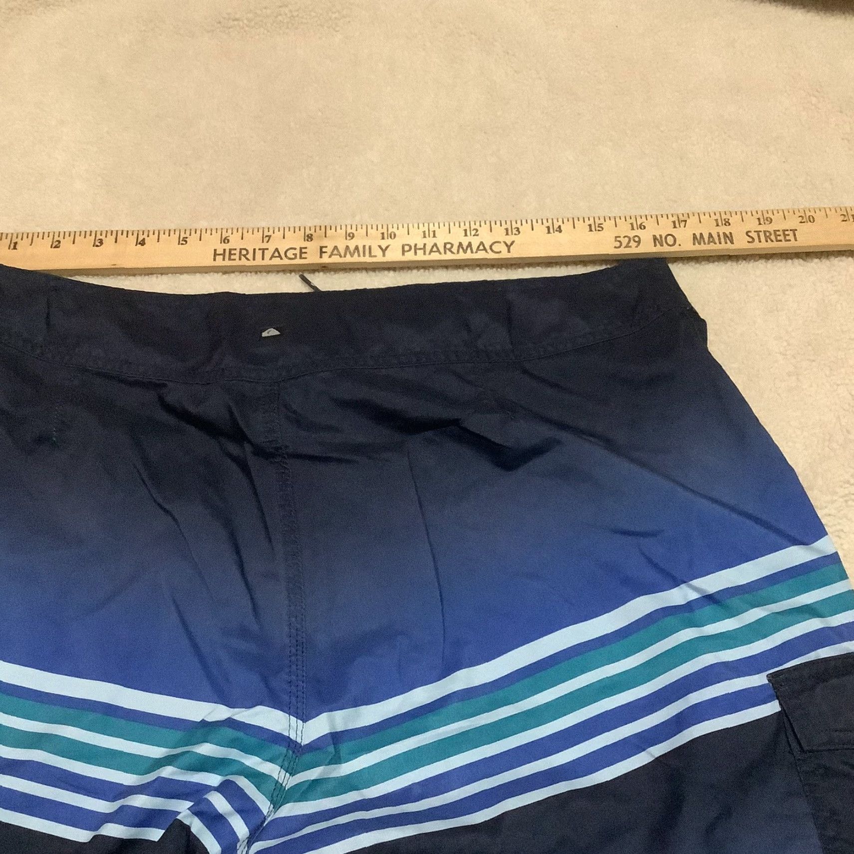 Quiksilver Quicksilver Board Shorts Men Blue Stripes 34 Bottom Beach Sports Travel Size US 34 / EU 50 - 7 Thumbnail