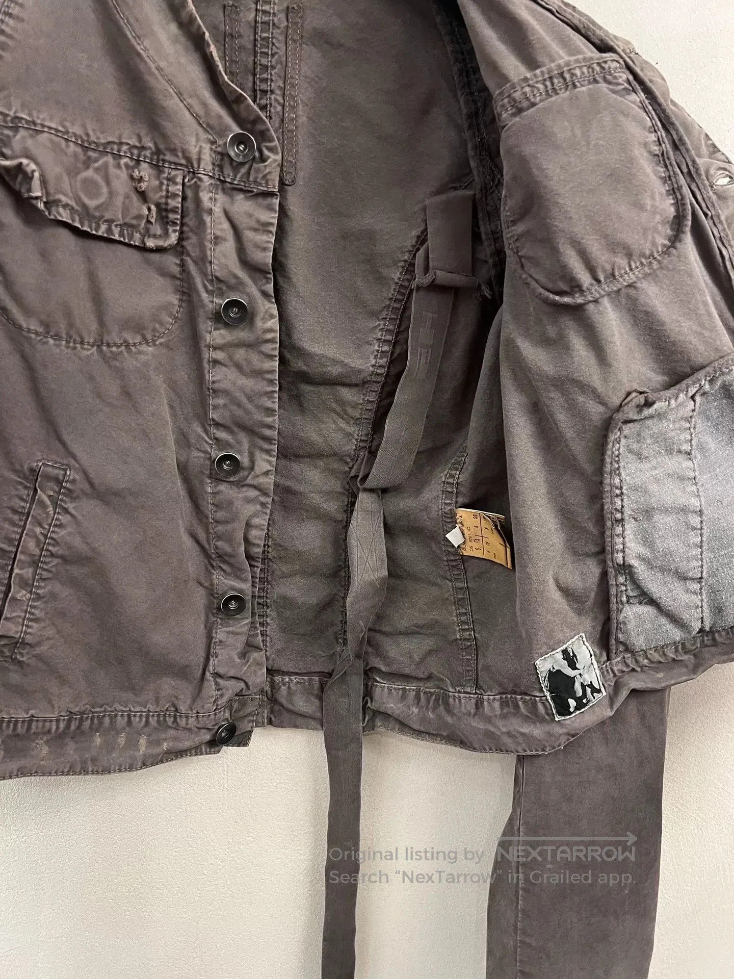Rick Owens Drkshdw Rick Owens Gray Jacket OLMAR and MIRTA. Size US S / EU 44-46 / 1 - 6 Thumbnail