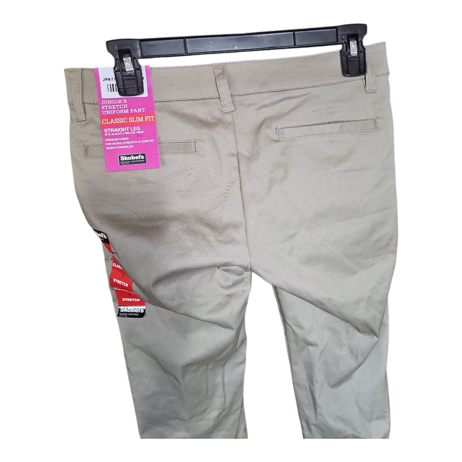 Other Junior's Khaki Classic Slim Fit Straight Leg Uniform Pants Size 24" / US 00 / IT 34 - 4 Thumbnail
