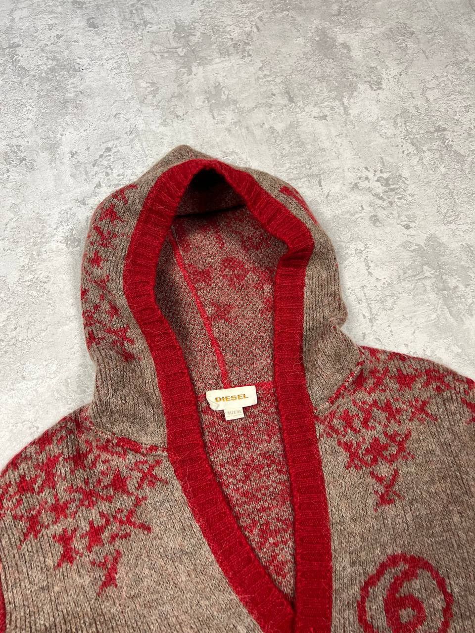 Diesel RARE Diesel Less Wired Knit Button Up Graphic Cardigan Size US XL / EU 56 / 4 - 7 Thumbnail