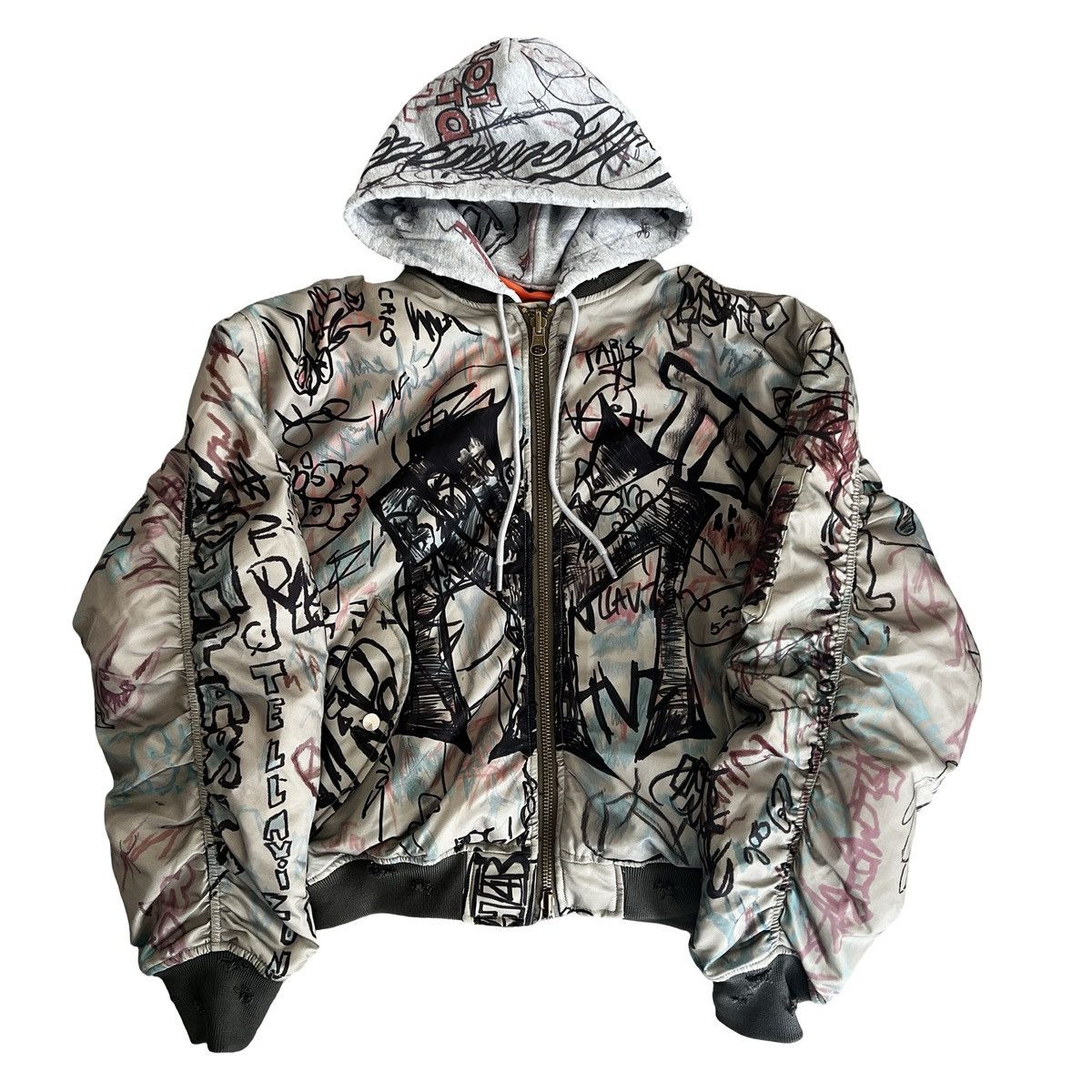 ジャケット・アウター mowalola graffiti bomber jacket 25aw GRAFFITI BOMBER – MOWALOLA