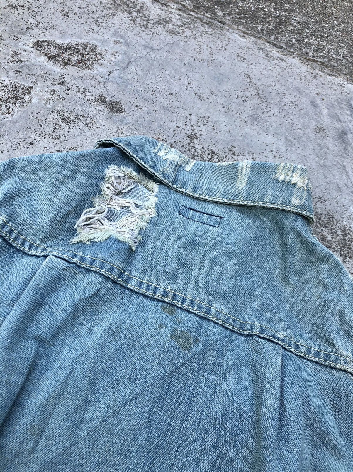 Japanese Brand RIPPED FUNKY TYPE 2 DENIM JACKET Size M / US 6-8 / IT 42-44 - 7 Thumbnail