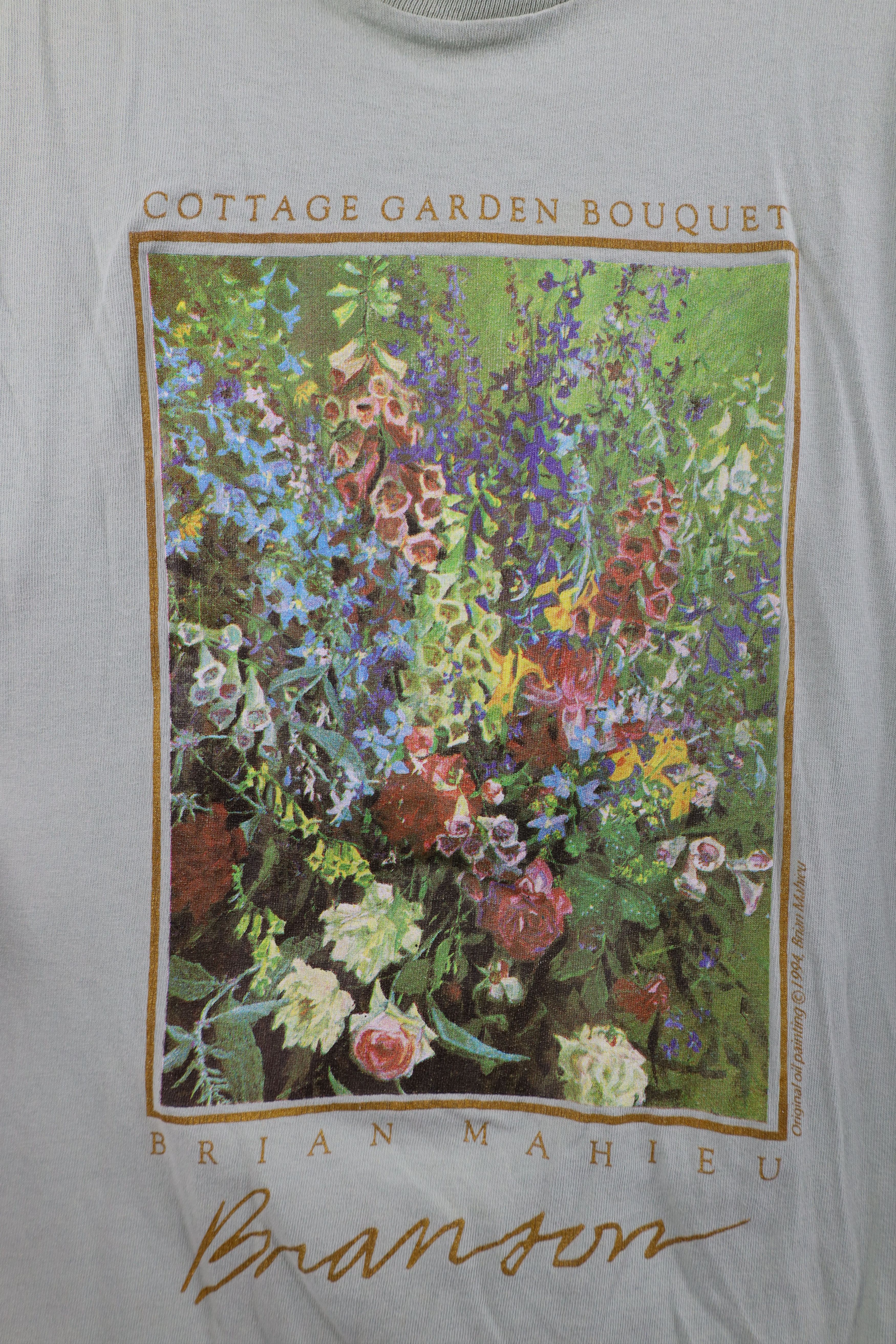 Vintage Vintage 90s Streetwear Cottage Garden Bouquet Flower T-Shirt Size L / US 10 / IT 46 - 7 Thumbnail