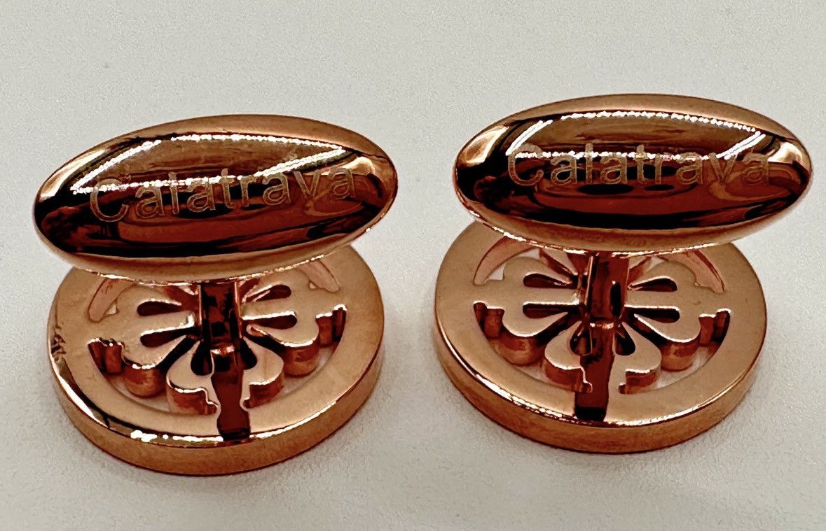 New Patek Philippe Rose Gold Concessionaire Cufflinks, Men's — image 2 of 4