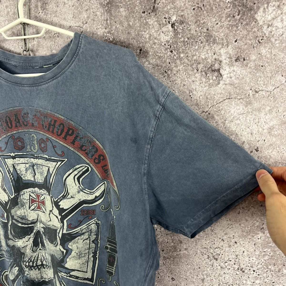 Other West Coast Choppers Bike T-Shirt Big Scull Logo Size XL Size US XL / EU 56 / 4 - 6 Thumbnail