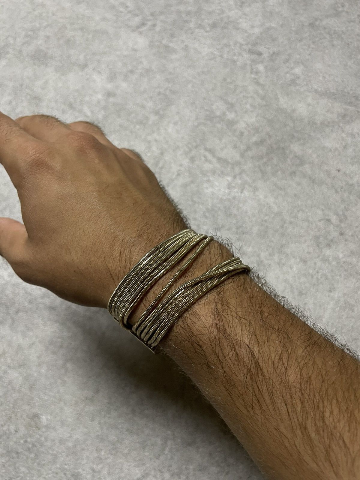 If Six Was Nine Skull Opium Gold Bracelet In The Style Of Helmut Lang Dark Size ONE SIZE - 5 Thumbnail
