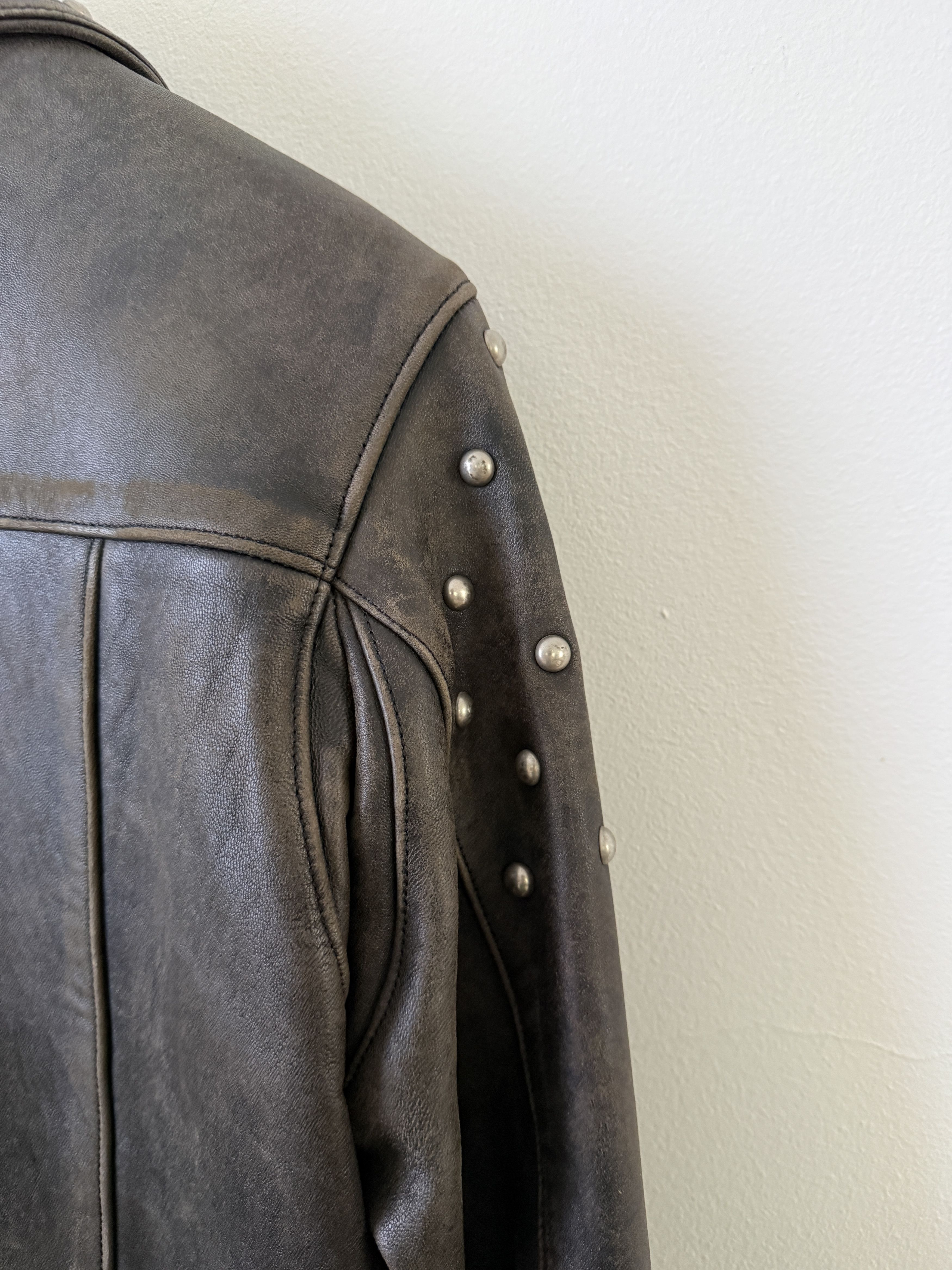Blackmeans Lab Rat Studded Leather Punk Biker Moto Jacket Size US M / EU 48-50 / 2 - 18 Thumbnail