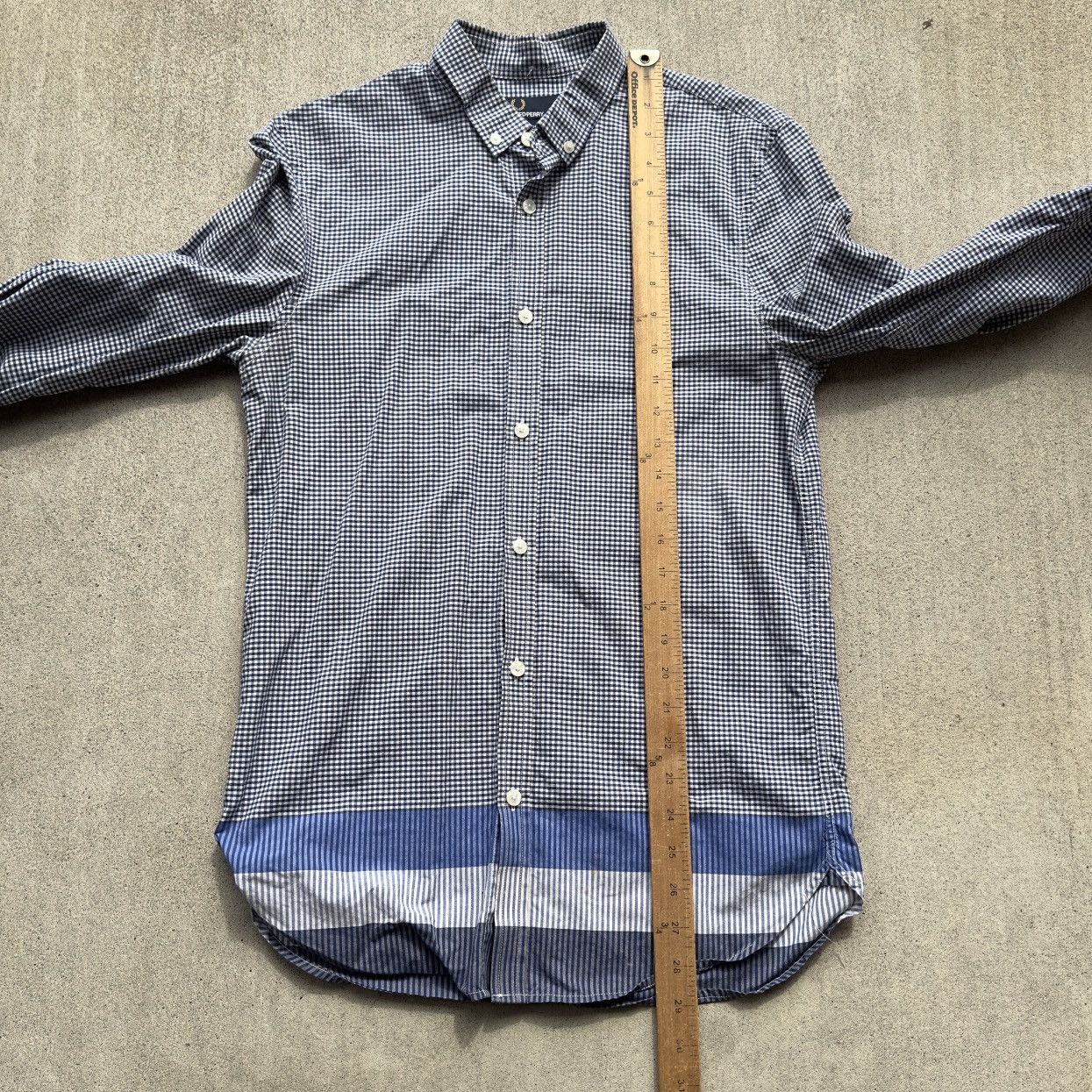 Fred Perry Fred Perry Button Up Oxford Shirt Check Stripe Men Small Size US S / EU 44-46 / 1 - 7 Thumbnail