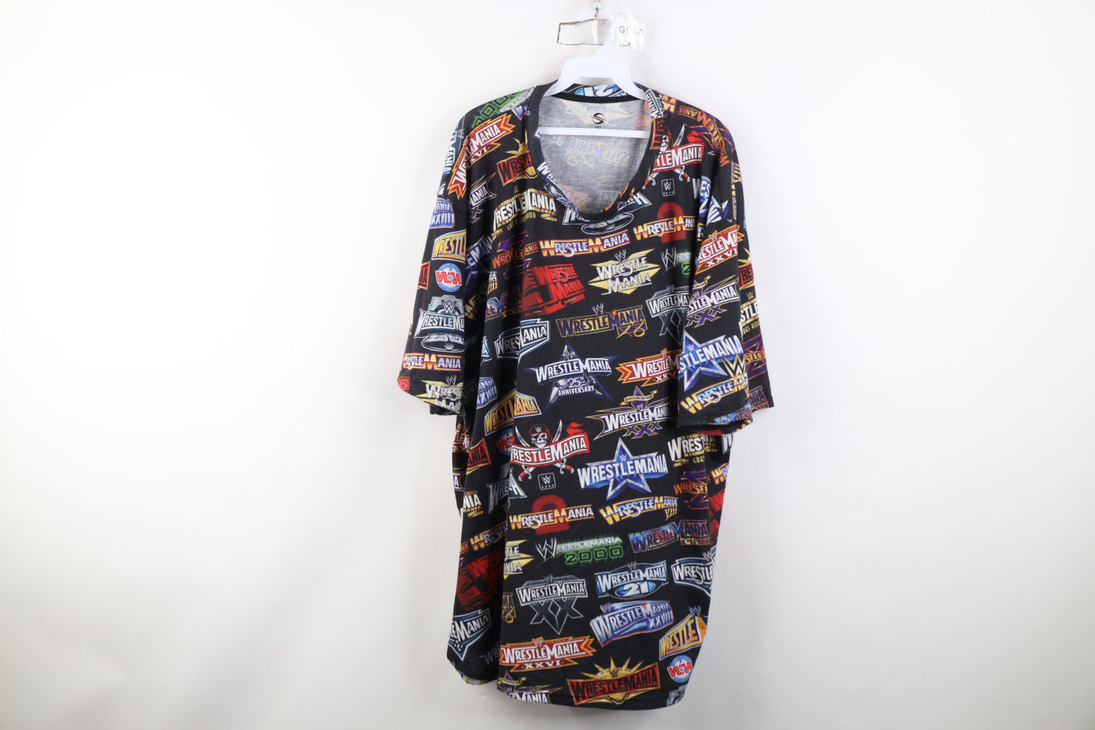Vintage Vintage Y2K WWE WWF Wrestling Wrestlemania All Print T-Shirt Size US XXL / EU 58 / 5 - 1 Thumbnail
