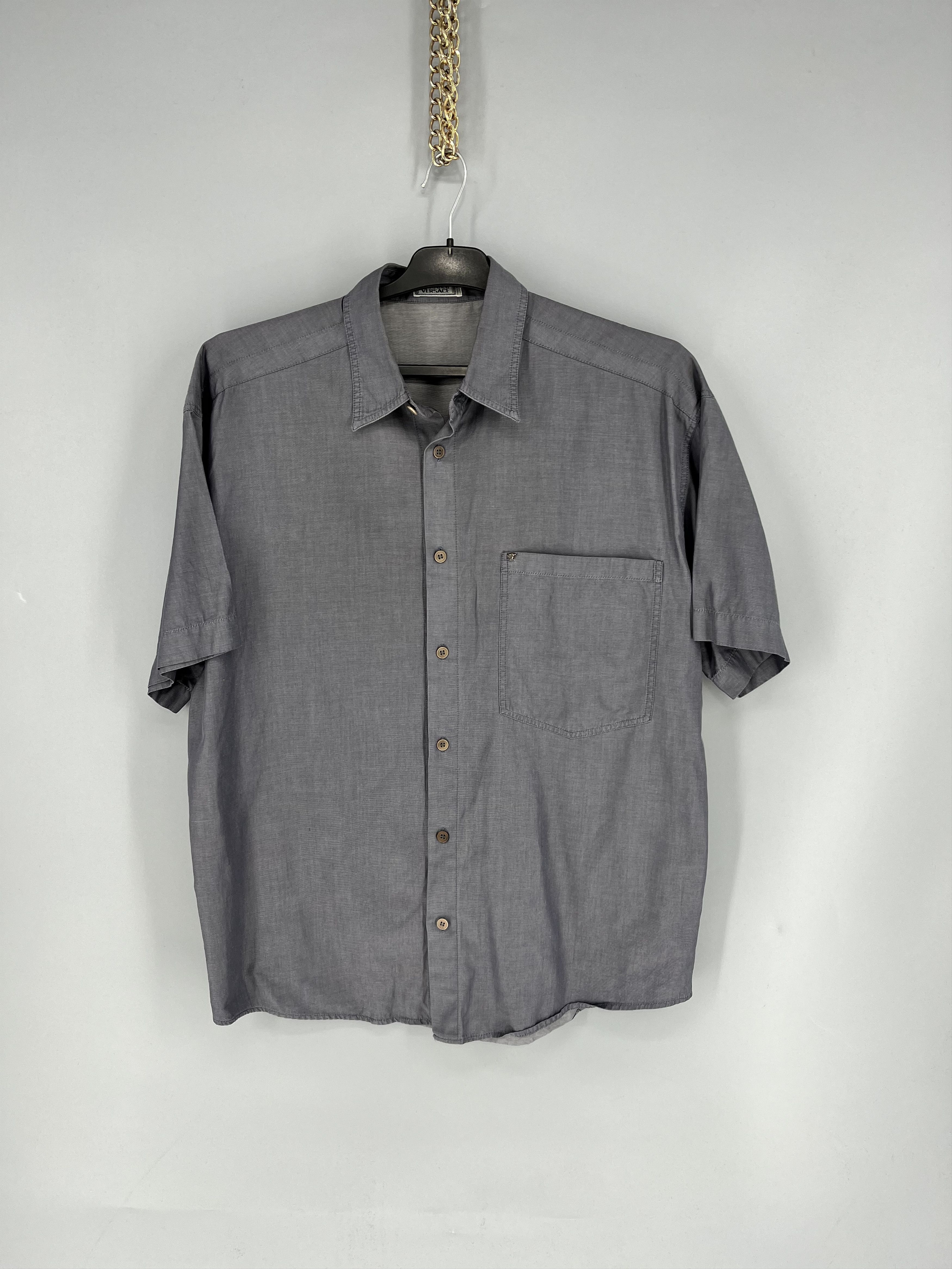 Versace × Vintage Vintage Versace Classic Structure Silk Shirt 90s Size US S / EU 44-46 / 1 - 1 Thumbnail