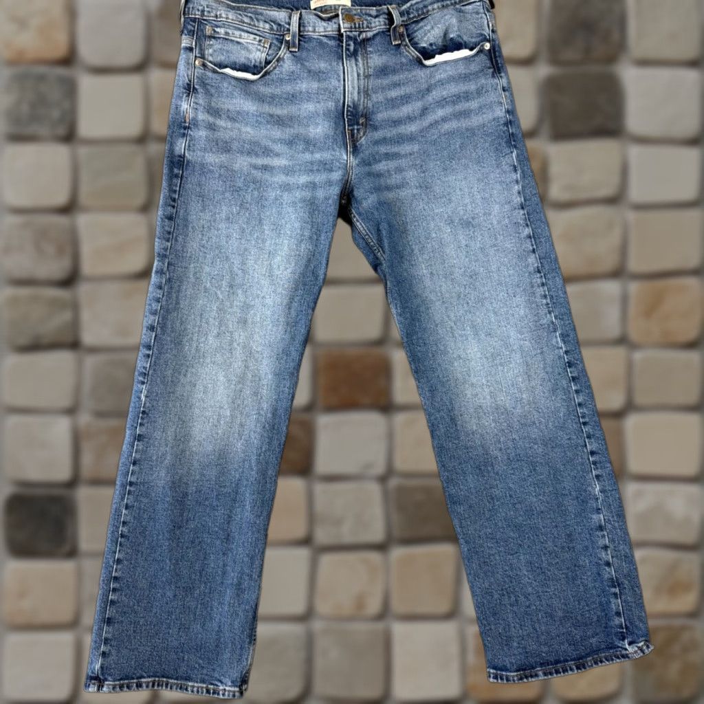 Levi's Levi's Signature Jeans Mens W38 L32 Blue Denim Loose Fit Straight Size US 38 / EU 54 - 1 Thumbnail