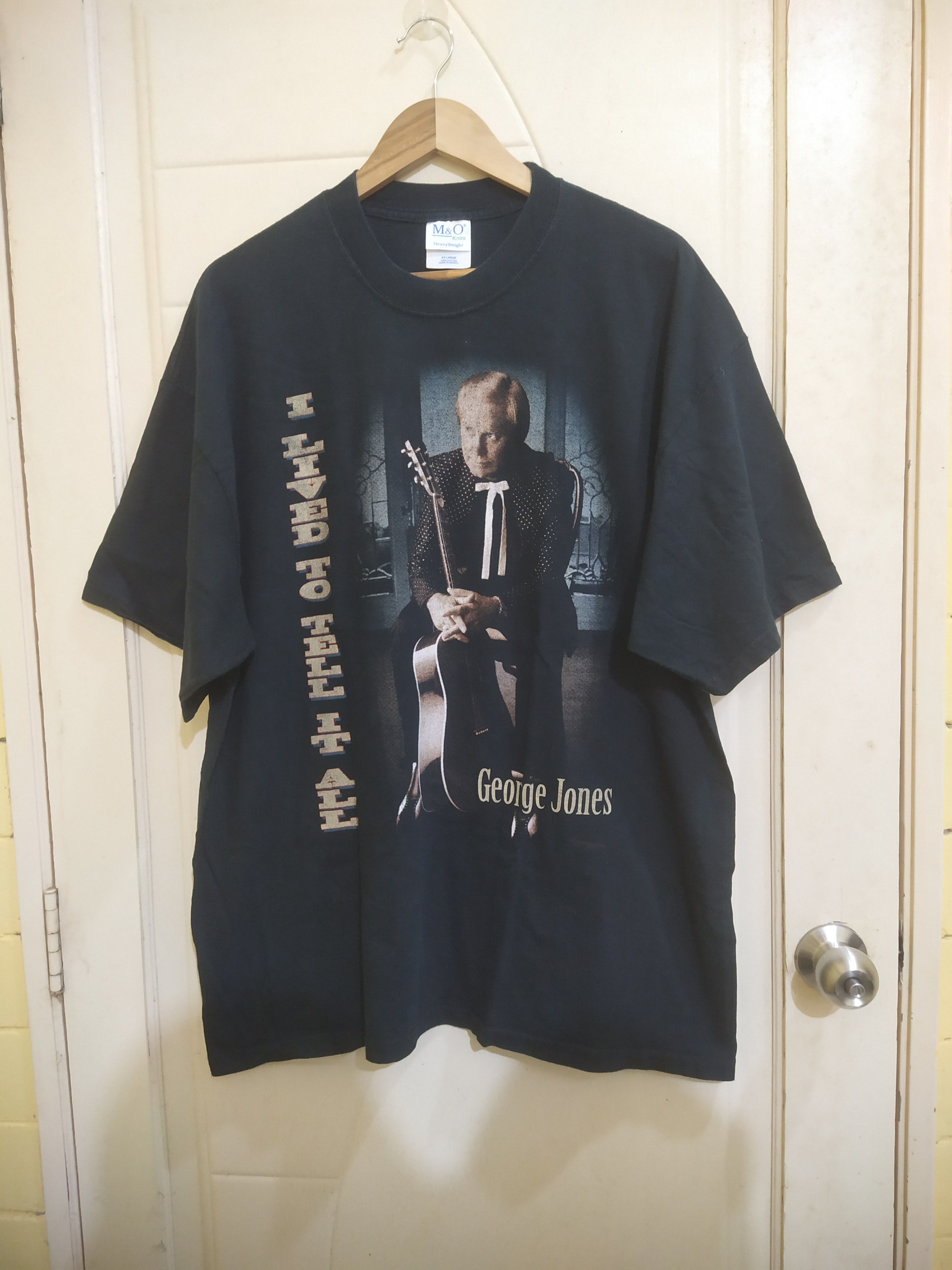 Band Tees M&O y2k Tagging George Jones Country Singer Tour 2007 Size US XXL / EU 58 / 5 - 1 Thumbnail