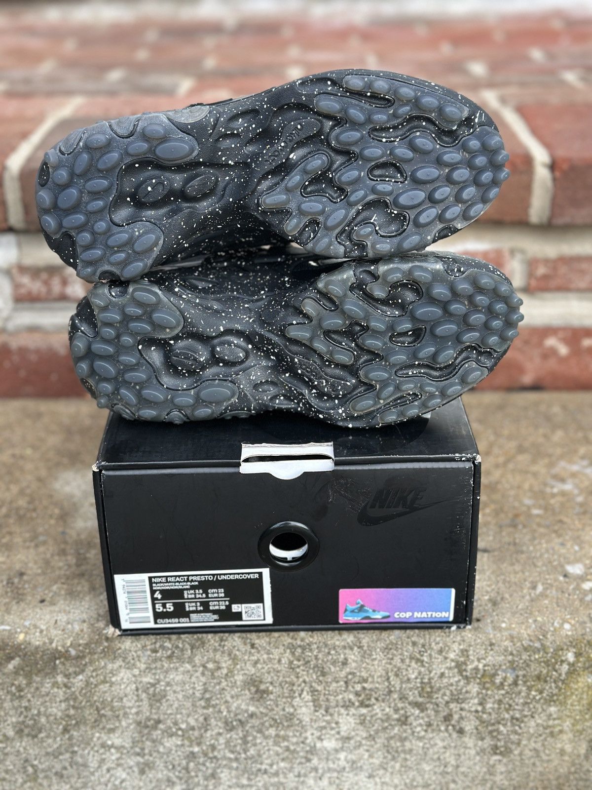 Nike × Undercover Nike x Undercover Nike React Presto Black 4M Size US 5 / EU 37 - 5 Thumbnail