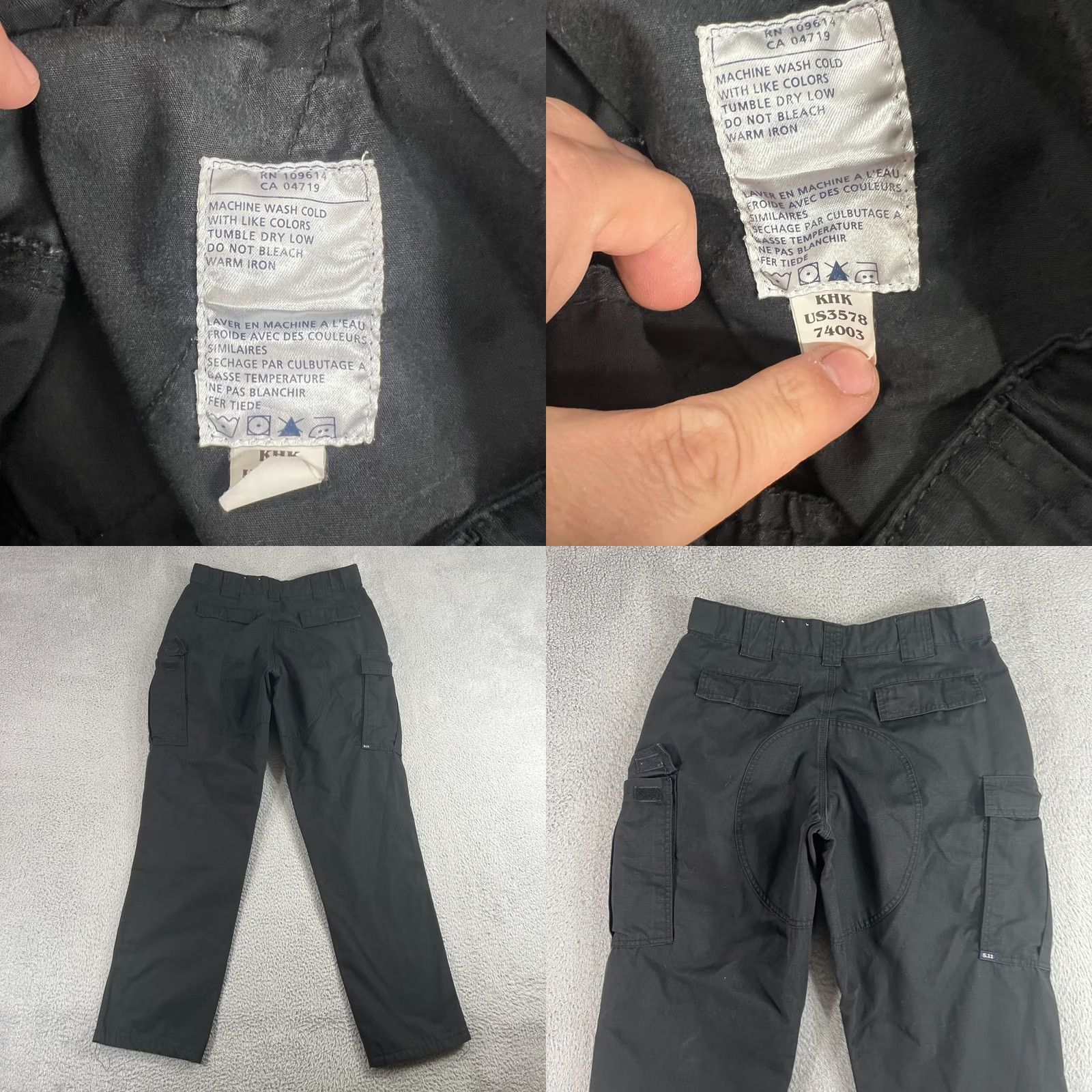 Vintage 5.11 Tactical Pants Mens Large Relaxed Cargo Utility Work TDU Ripstop Black Size US 33 - 8 Thumbnail