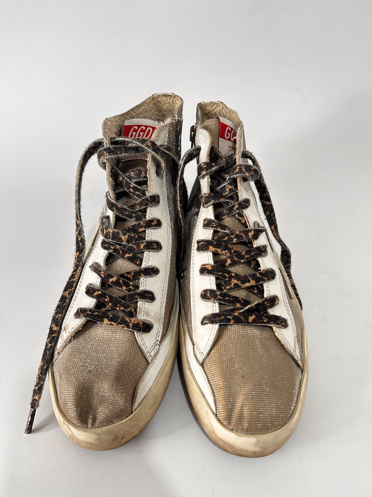 Golden Goose Golden Goose Glitter Finish With Leopard-print laces. Size US 7 / EU 40 - 6 Thumbnail