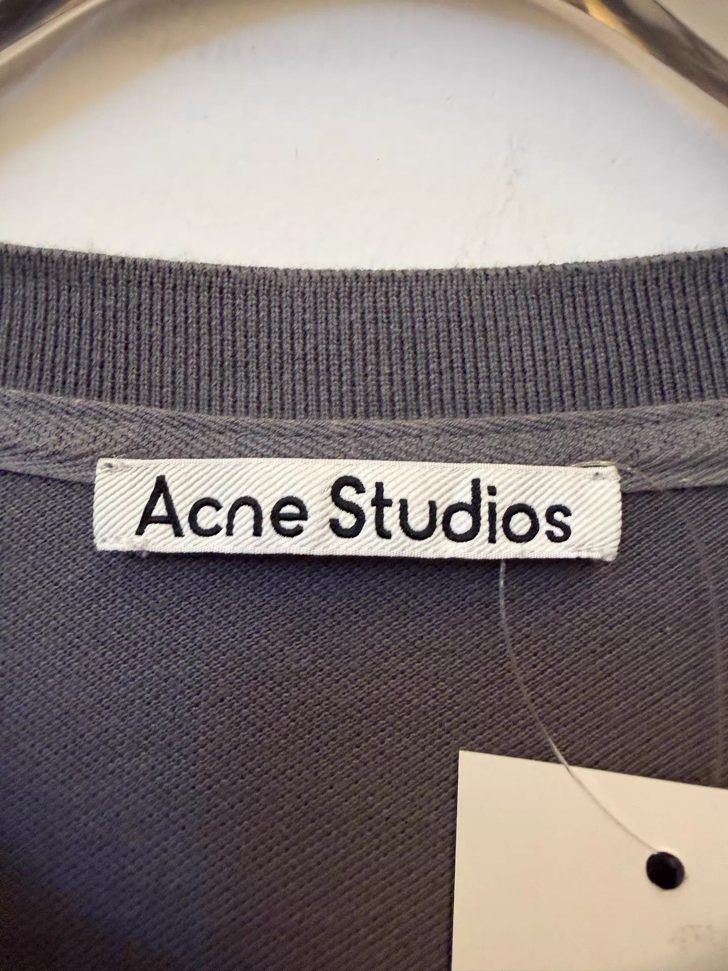 Acne Studios Acne FW25 Embroidered Logo Drop Shoulder Crew NeckUnisex Tee Size US XXL / EU 58 / 5 - 3 Thumbnail