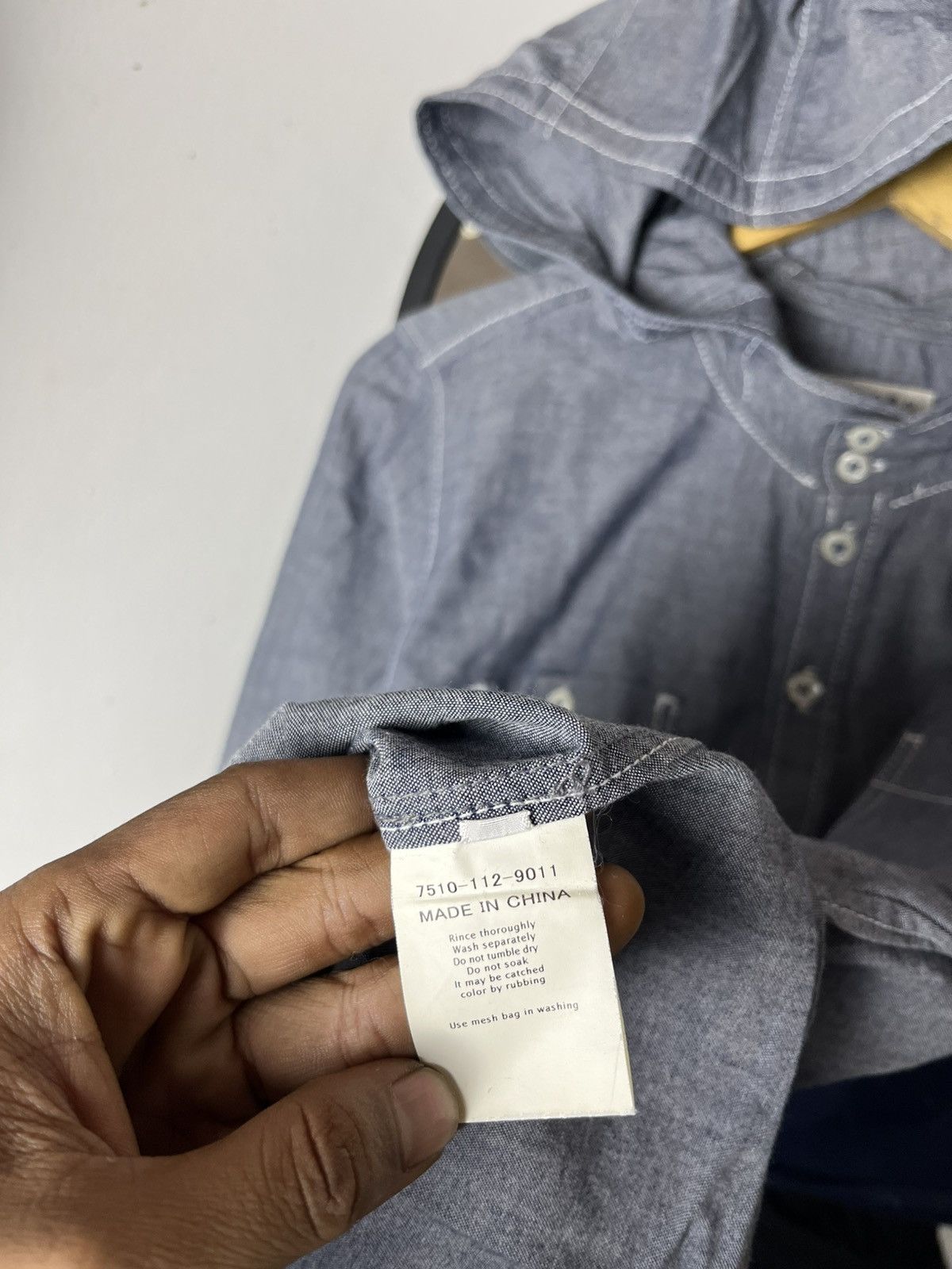Japanese Brand Delete today🔥coen double pocket button shirt hooded /cdg/ Size US M / EU 48-50 / 2 - 6 Thumbnail