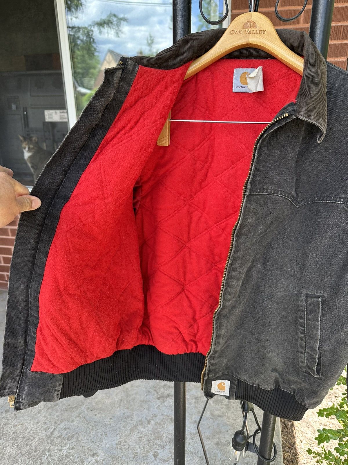 Carhartt Rare 90s Vintage Carhartt Santa Fe Jacket BLK XL MADE IN USA Size US XL / EU 56 / 4 - 3 Thumbnail