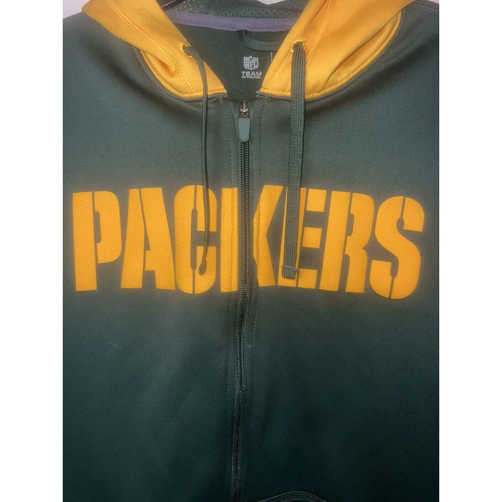 Nike Nike Green Bay Packers Jacket Zip Up Hoodie Large Sweatshirt Size US XL / EU 56 / 4 - 2 Thumbnail