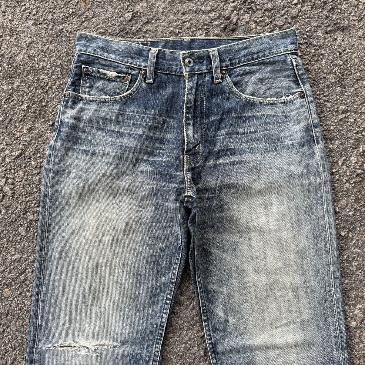 Levi's Vintage Clothing VINTAGE LEVI’S 502 MUD WASHED JEAN RIPPEP DENIM PANTS Size US 32 / EU 48 - 3 Thumbnail