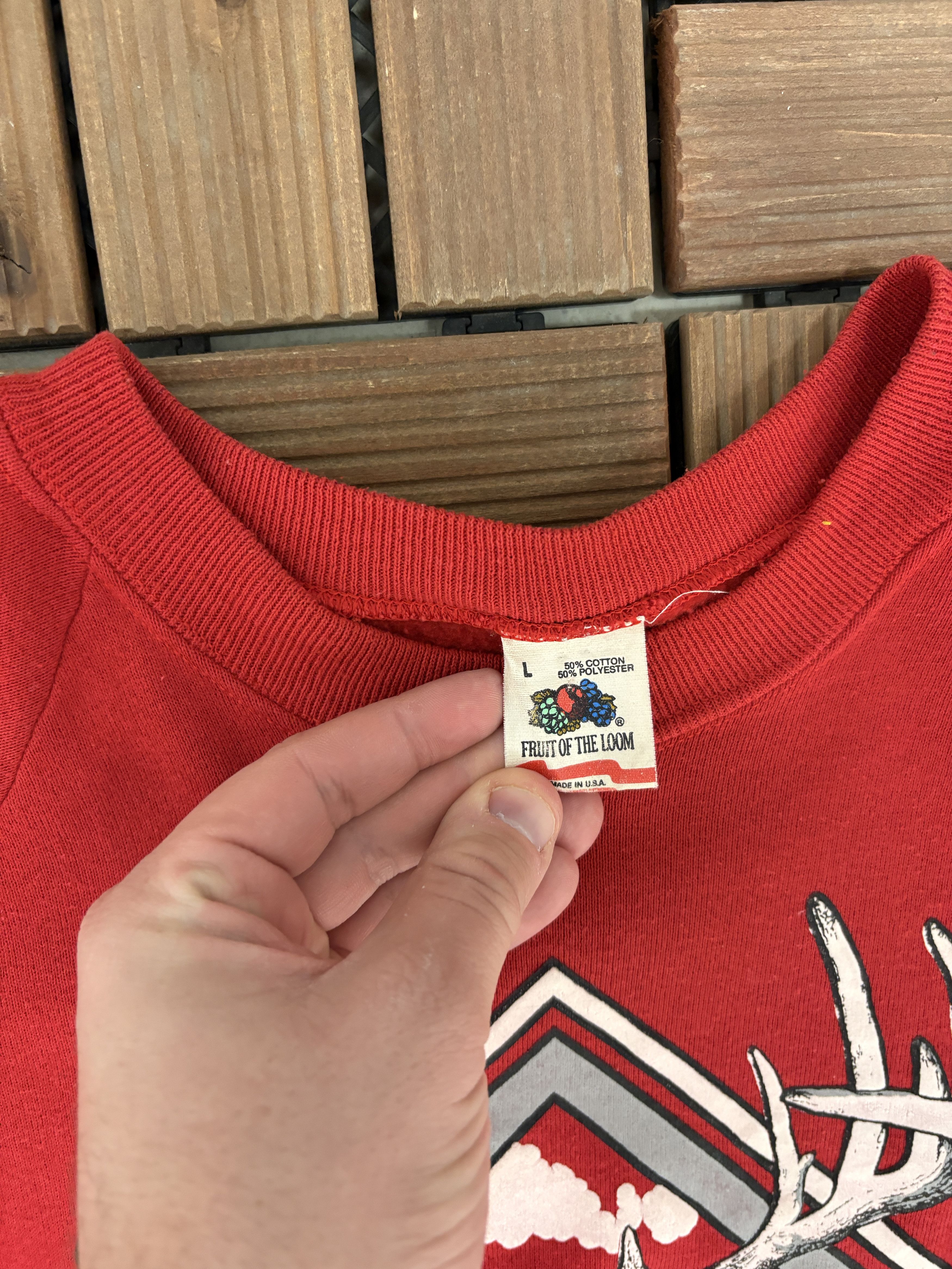 Vintage Canada's Wildlife Vintage Red Crewneck Sweater Size US L / EU 52-54 / 3 - 6 Thumbnail
